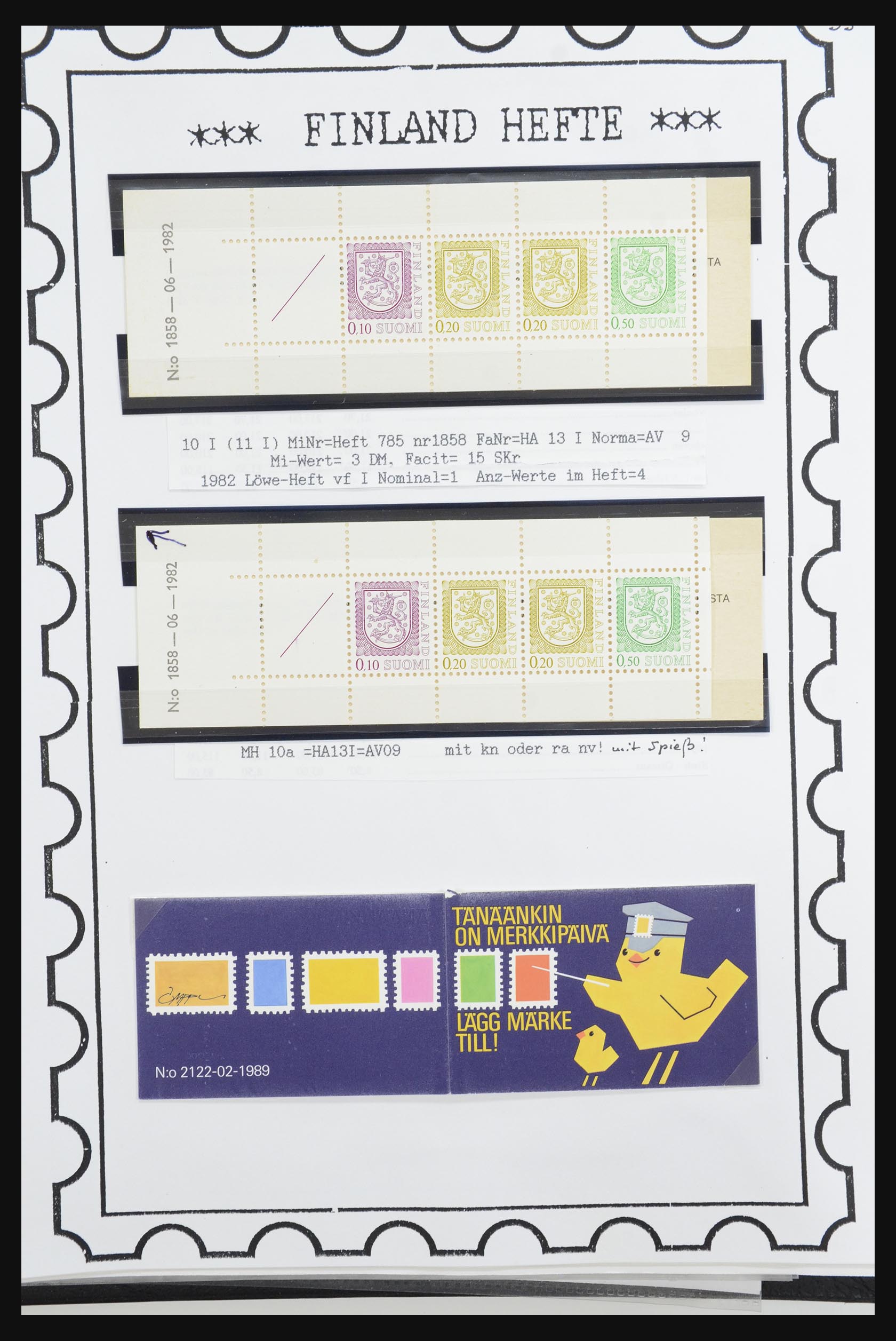 32082 029 - 32082 Finland postzegelboekjes 1939-1995.
