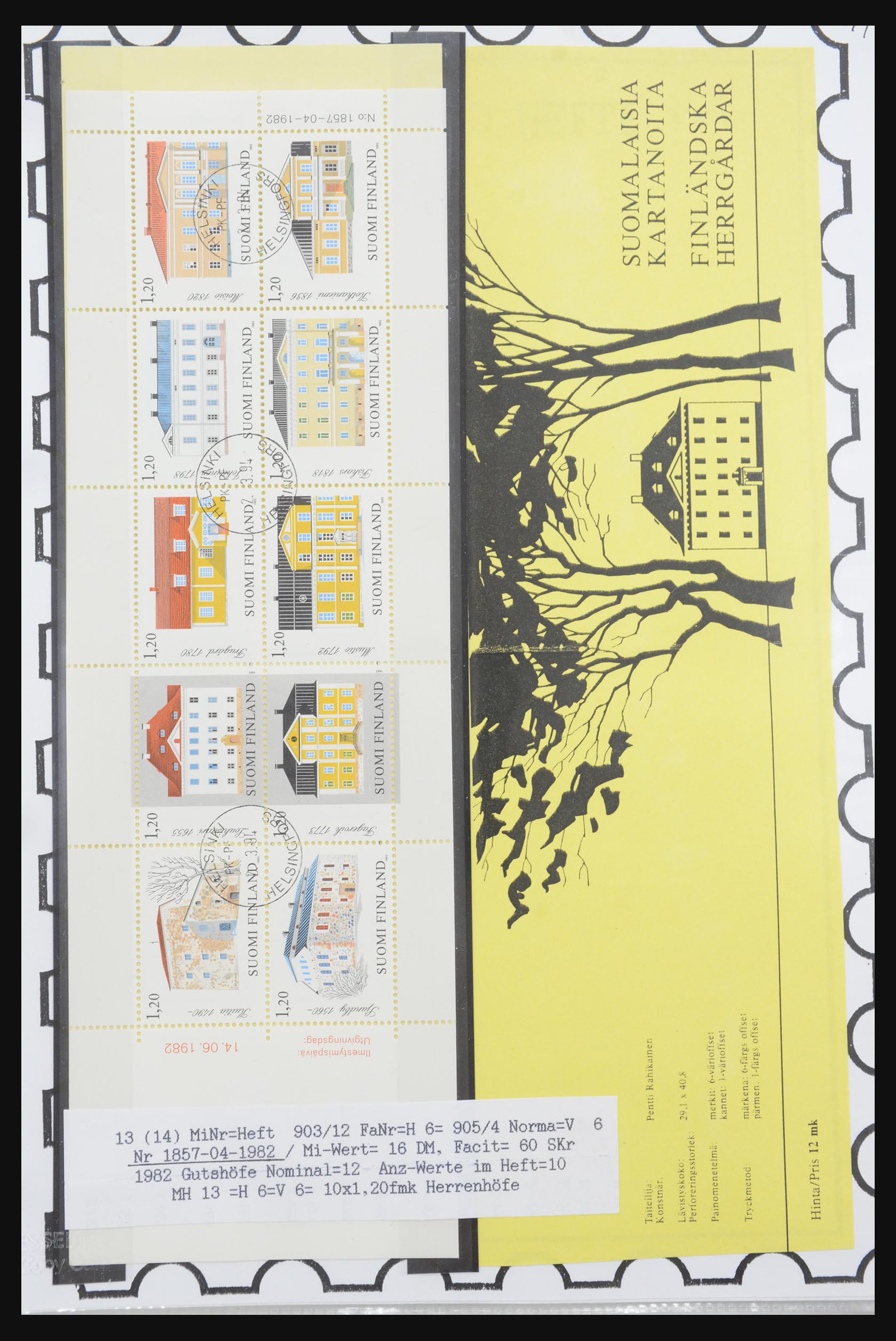 32082 058 - 32082 Finland postzegelboekjes 1939-1995.