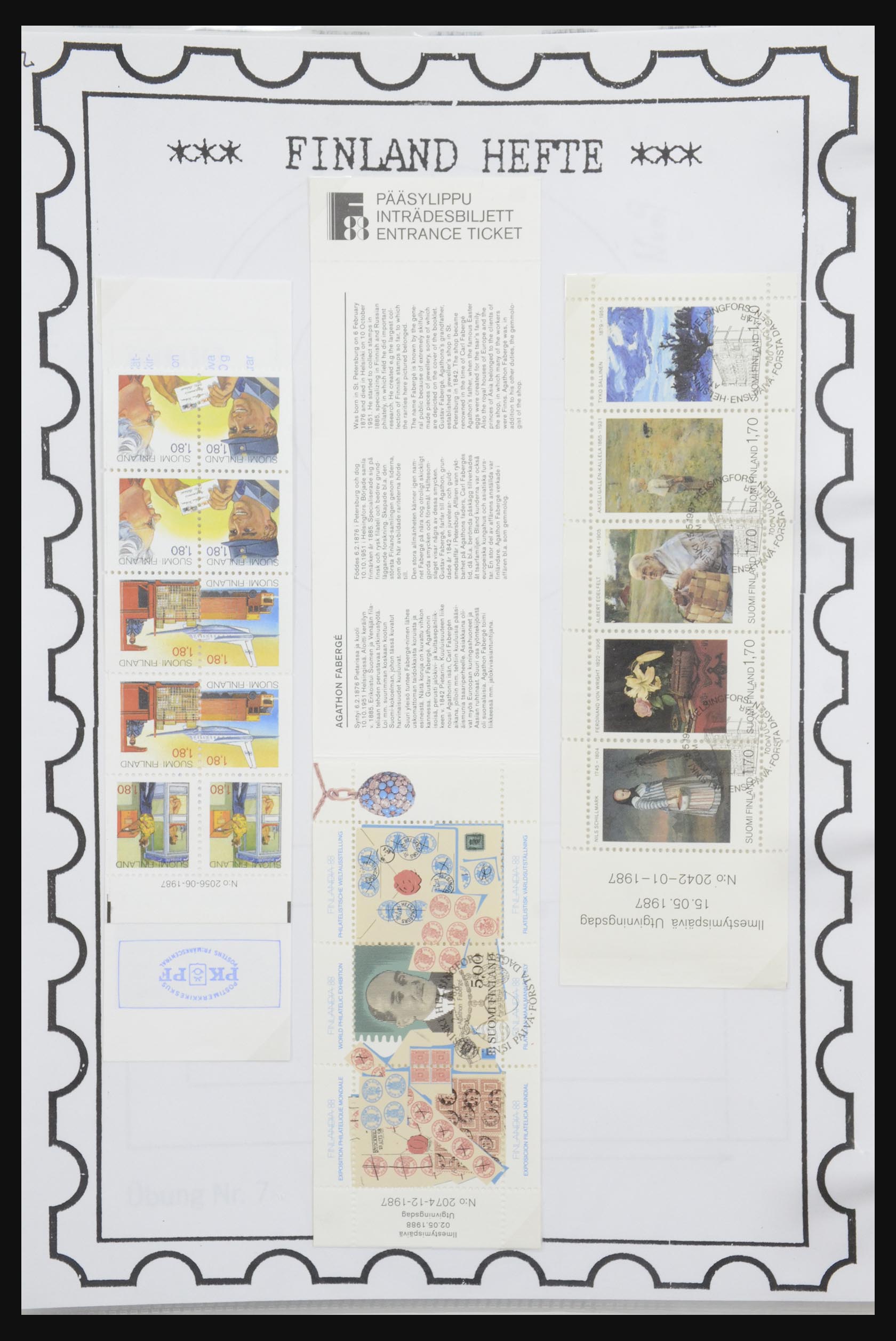 32082 065 - 32082 Finland postzegelboekjes 1939-1995.