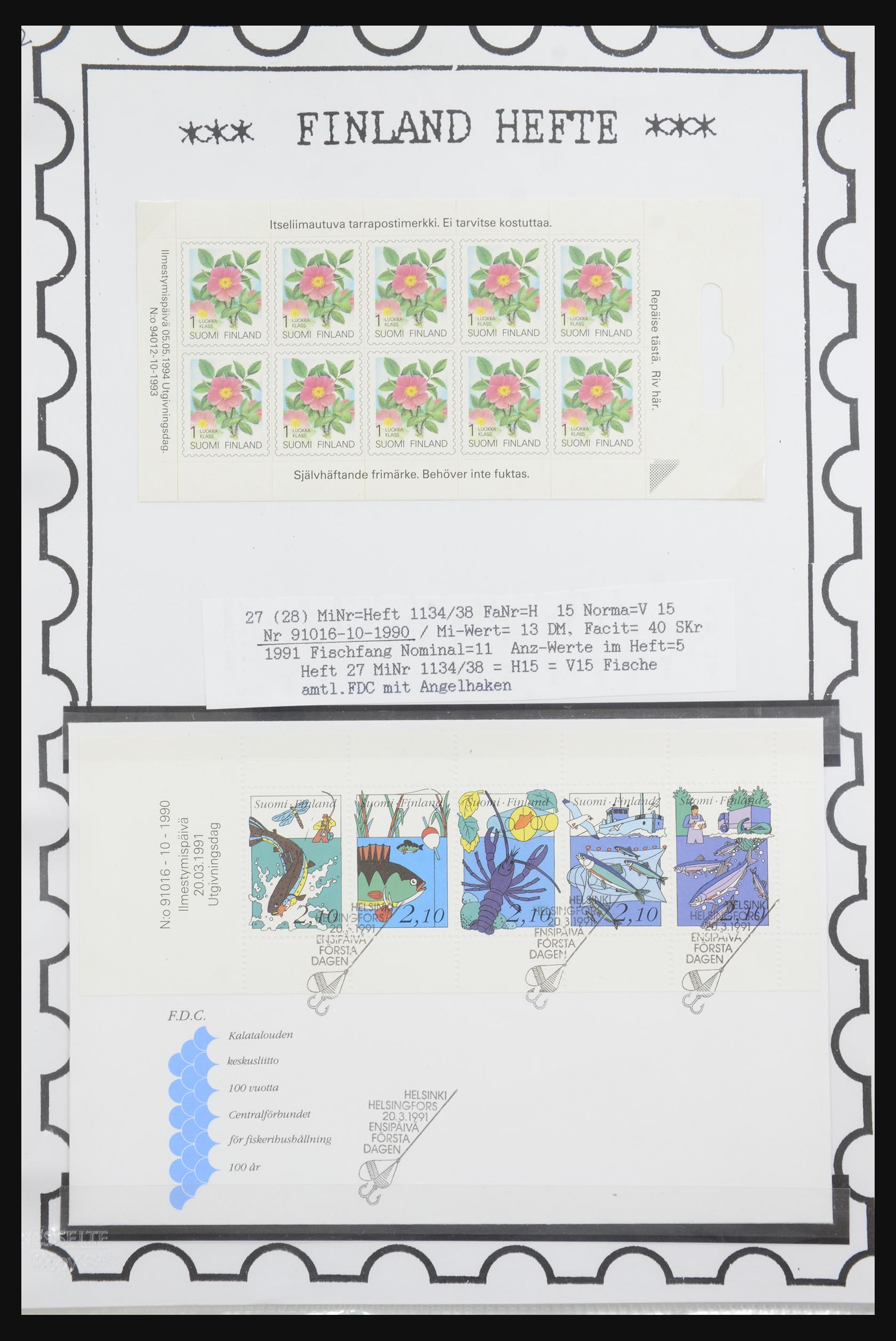 32082 073 - 32082 Finland postzegelboekjes 1939-1995.
