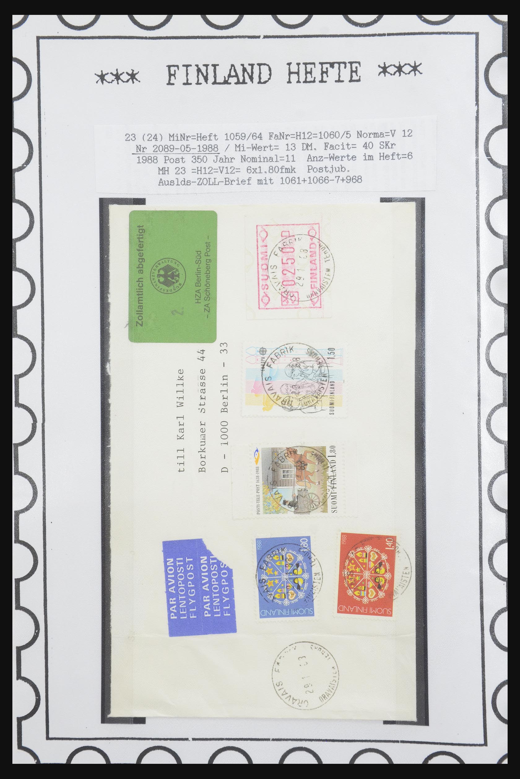 32082 100 - 32082 Finland stamp booklets 1939-1995.