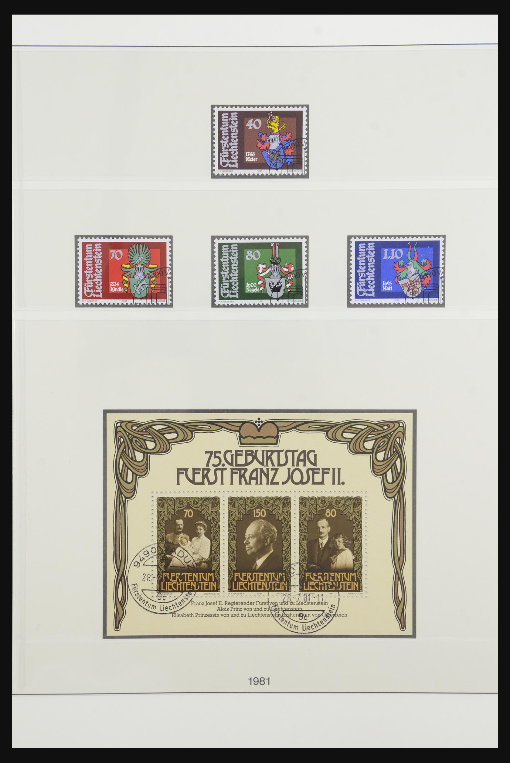 32088 136 - 32088 Liechtenstein 1912-2009.