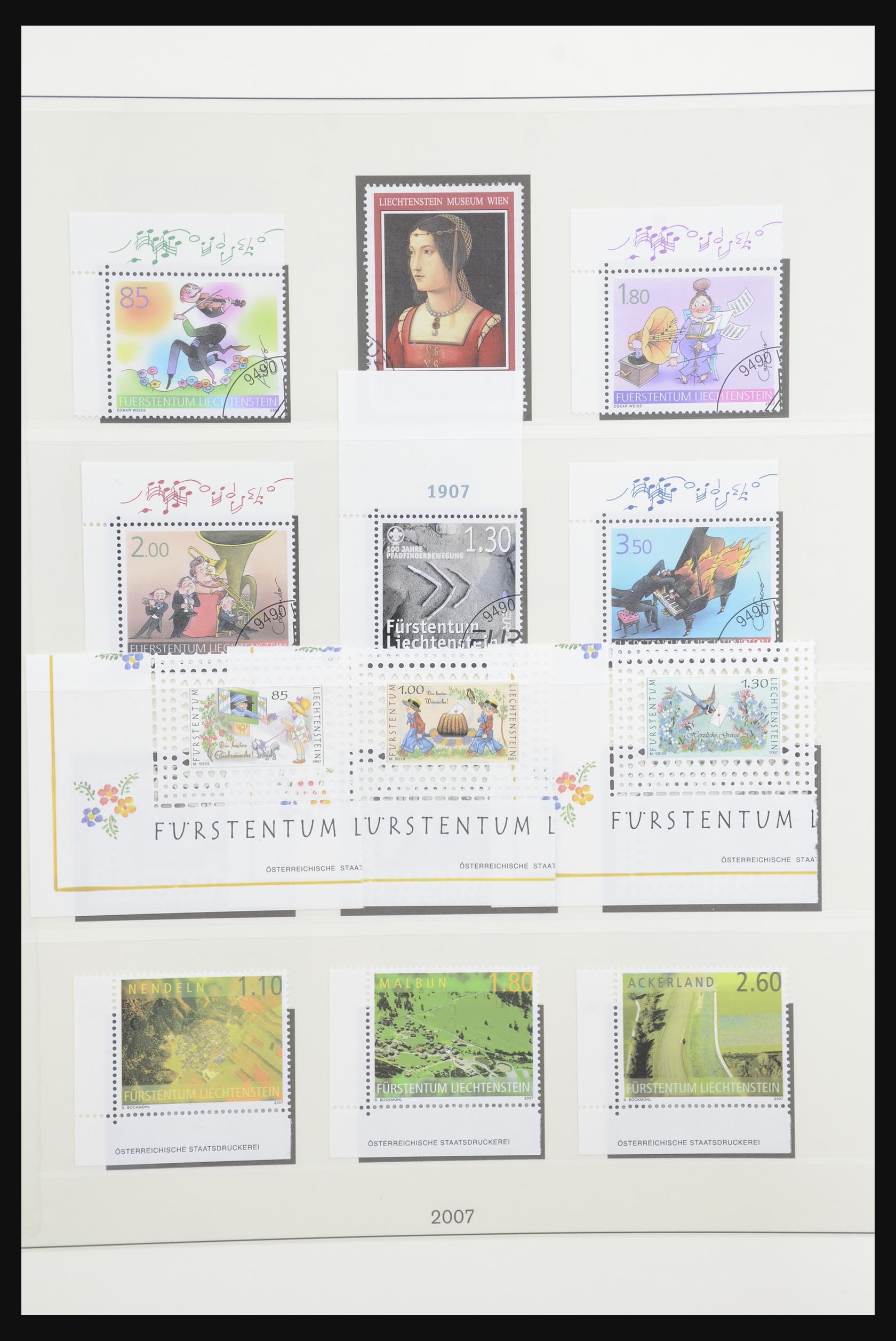 32088 215 - 32088 Liechtenstein 1912-2009.