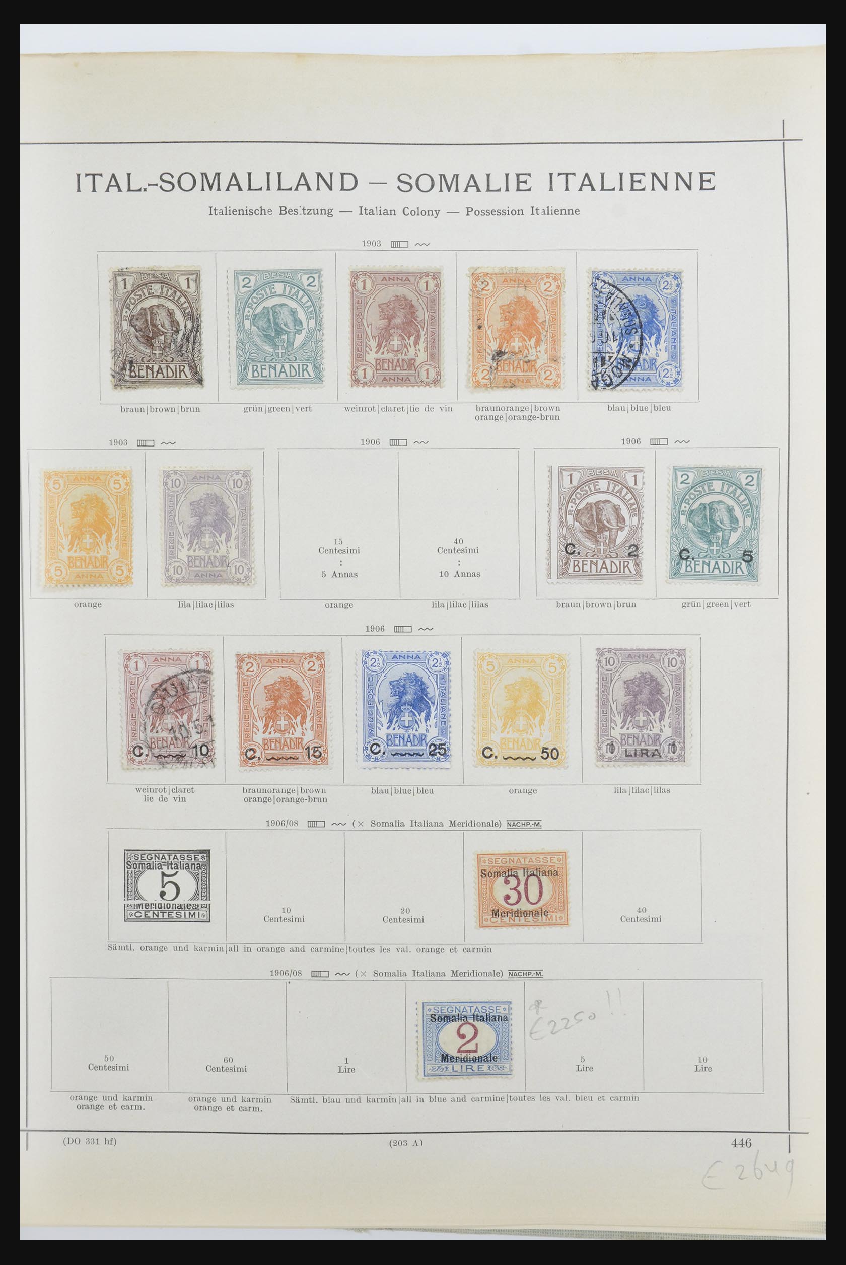 32094 018 - 32094 Italian colonies 1893-1941.