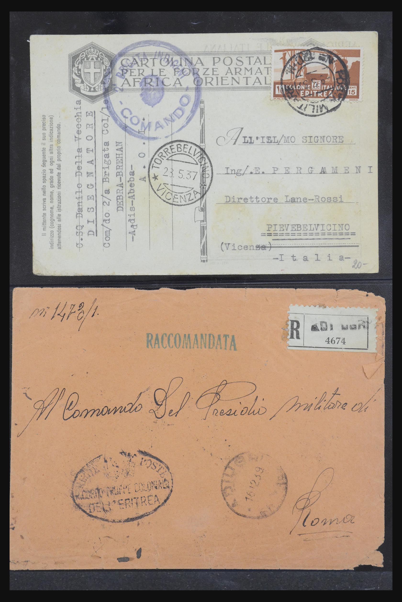32103 006 - 32103 Italiaanse koloniën brieven.
