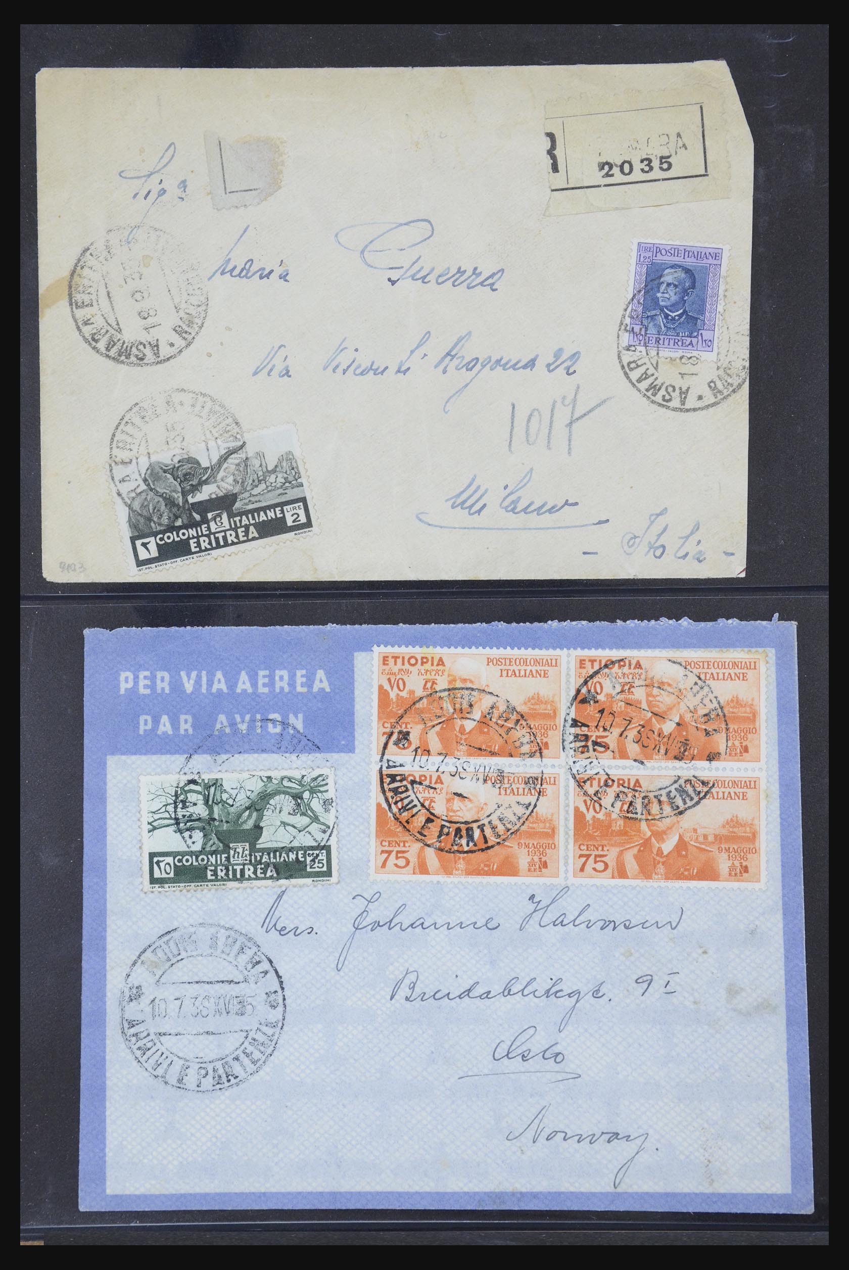 32103 007 - 32103 Italiaanse koloniën brieven.