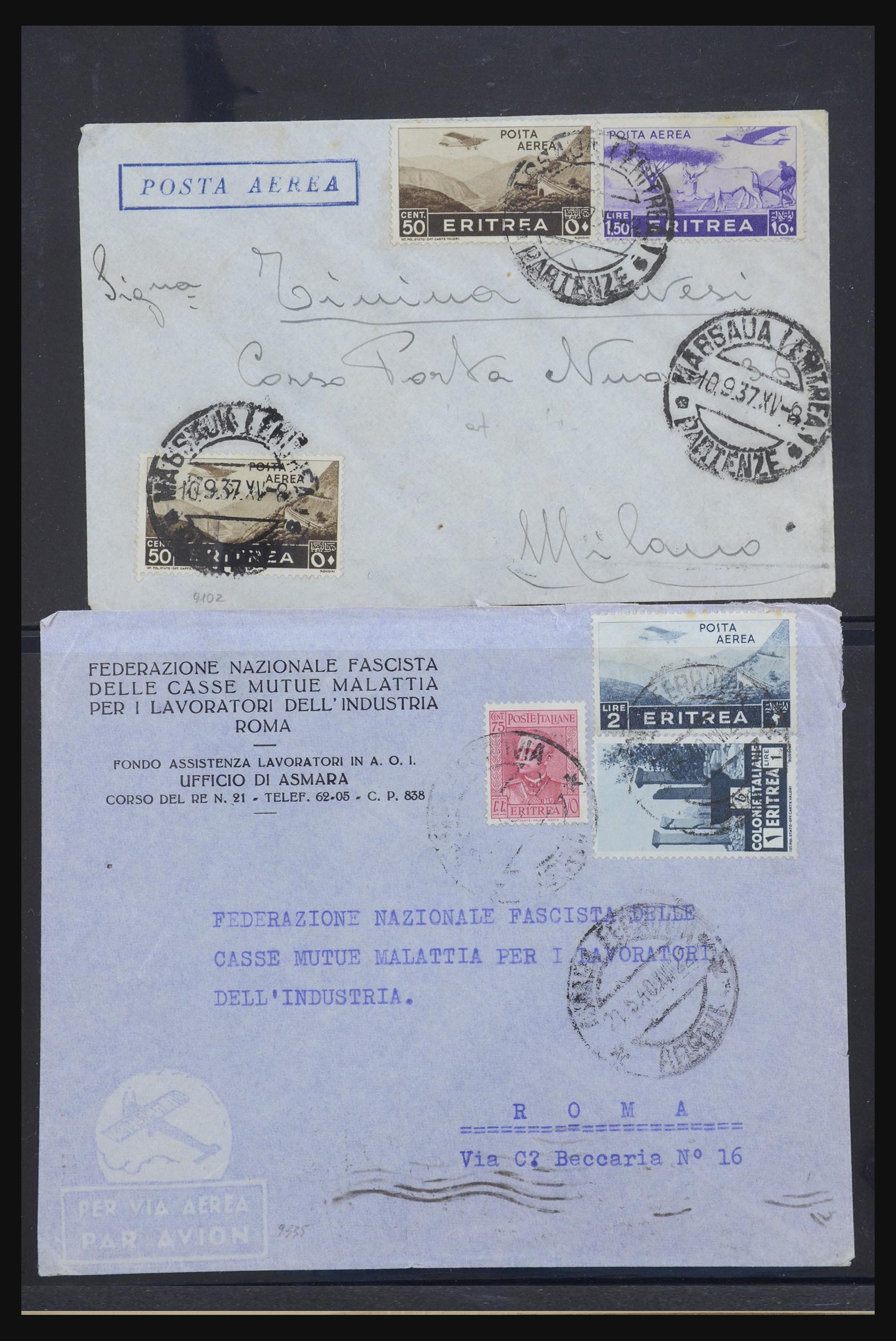 32103 010 - 32103 Italiaanse koloniën brieven.