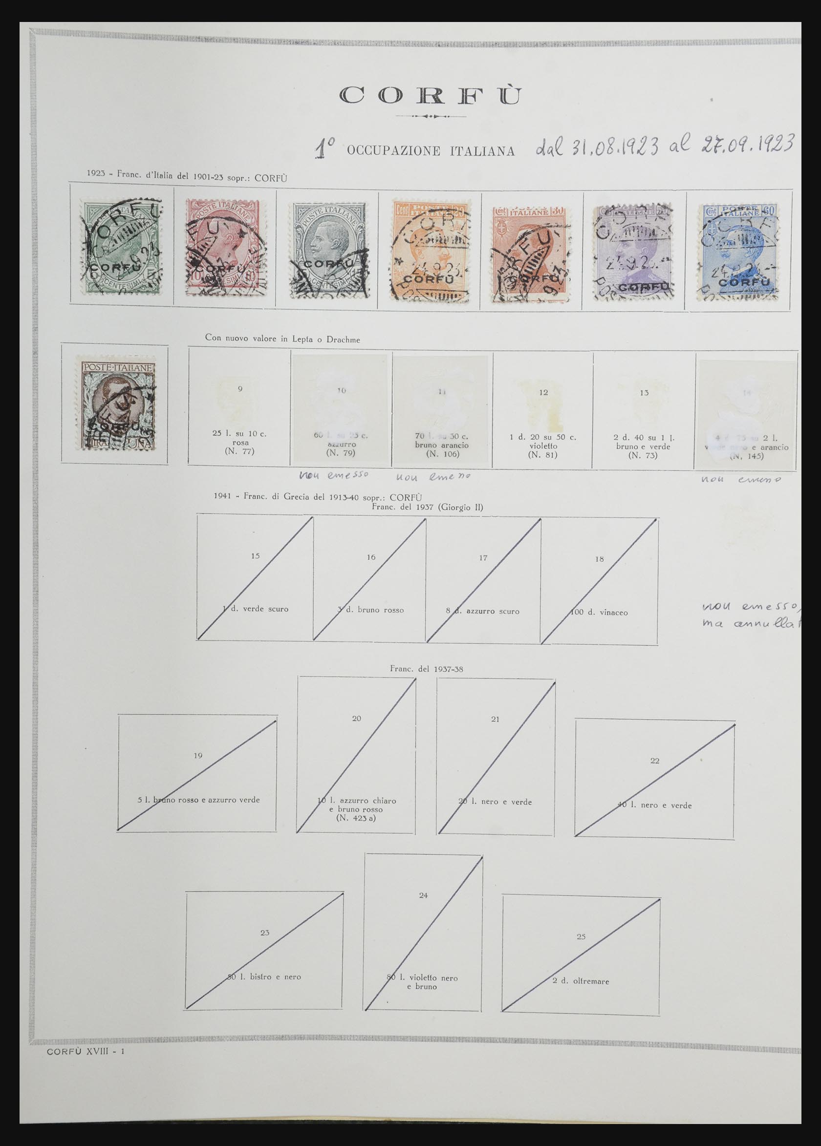 32104 072 - 32104 Italian territories and occupations 1874-1924.