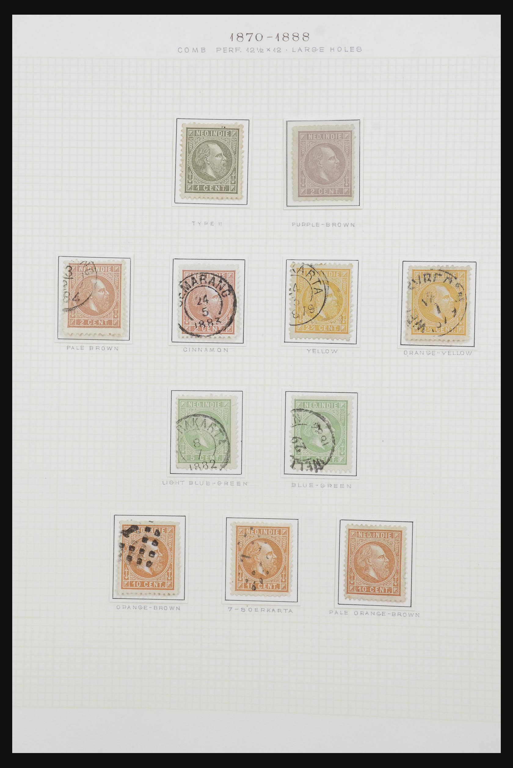 32105 009 - 32105 Dutch East Indies 1868-1923.