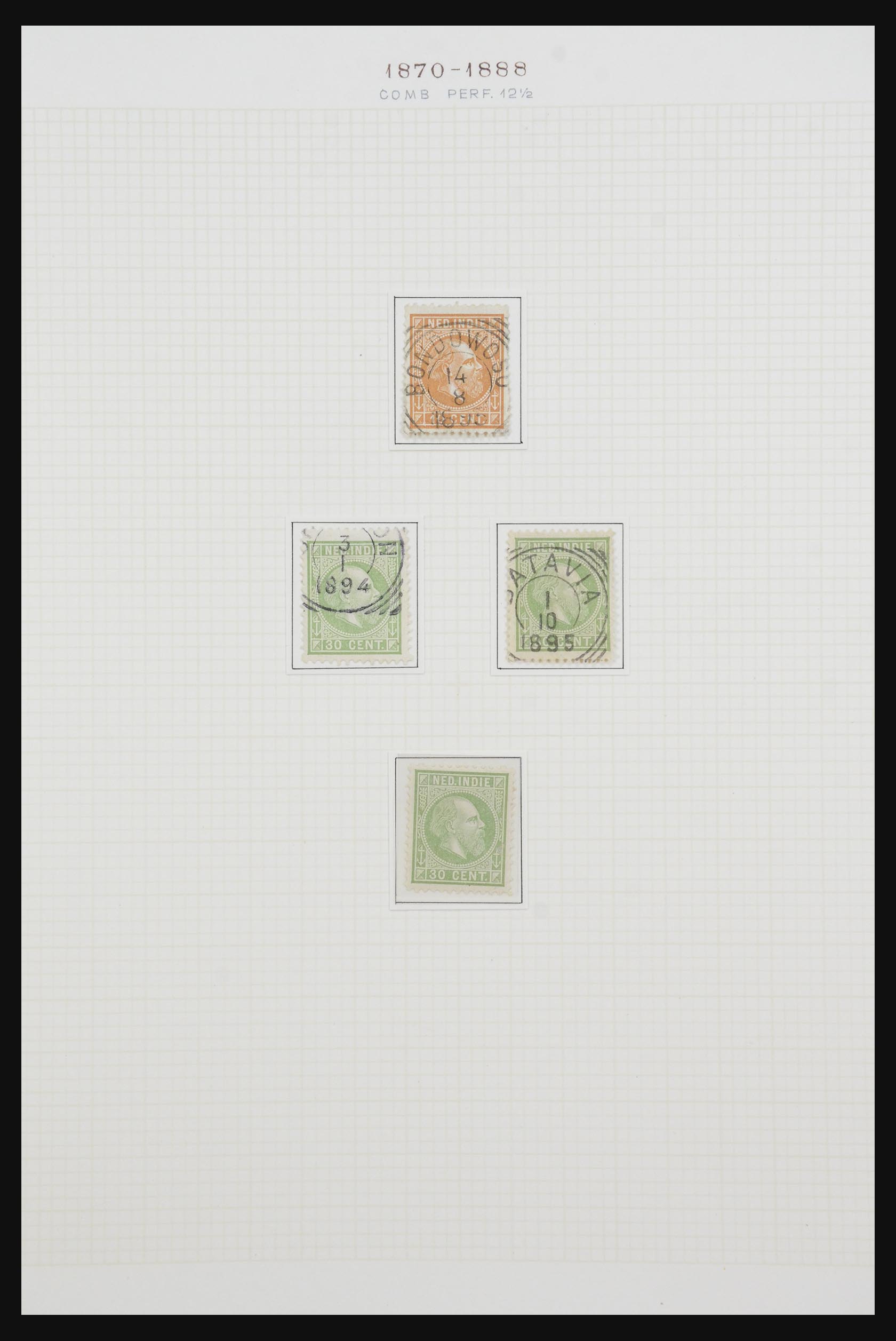 32105 012 - 32105 Dutch East Indies 1868-1923.