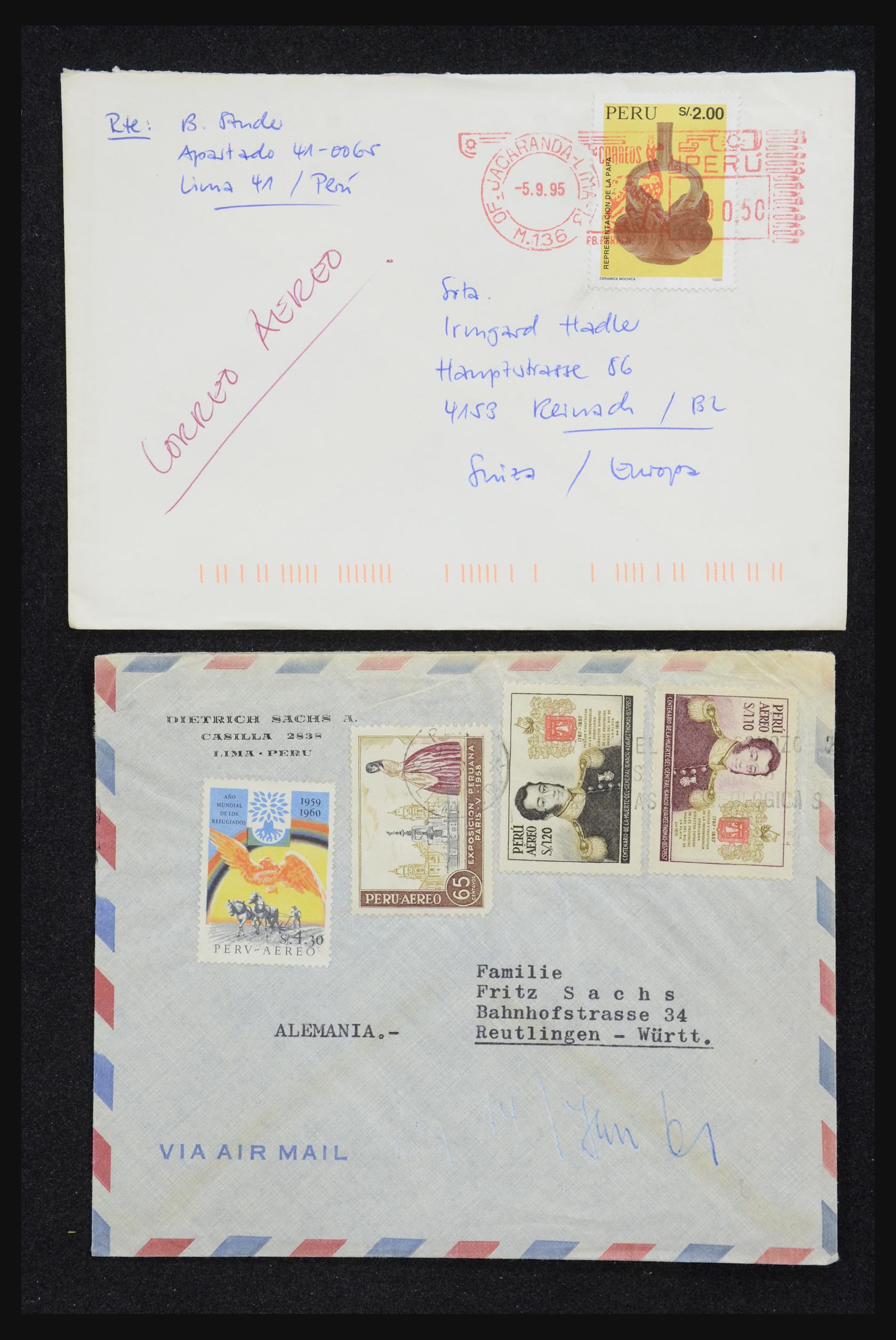 32109 009 - 32109 Peru brieven 1934-1990.
