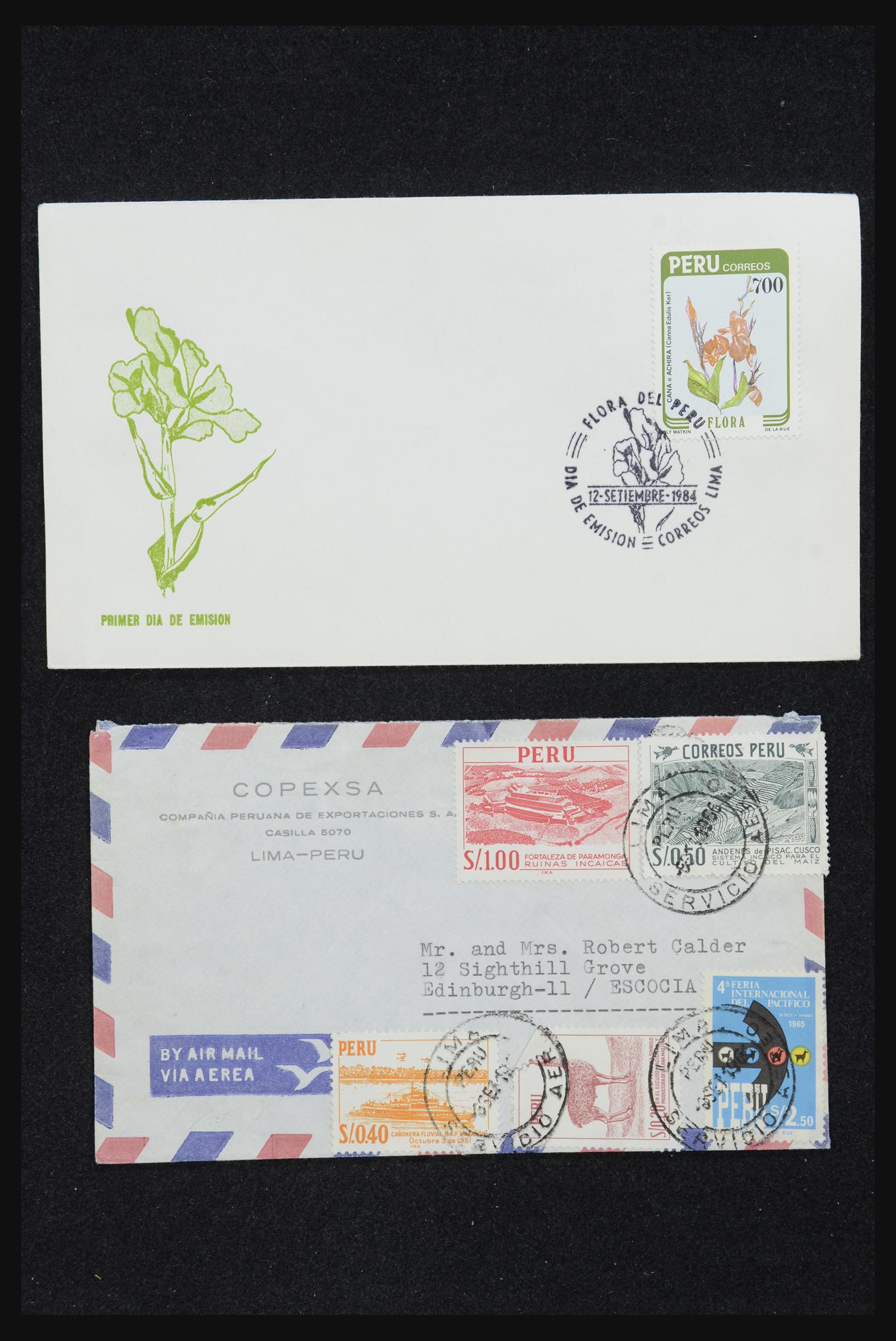 32109 014 - 32109 Peru brieven 1934-1990.