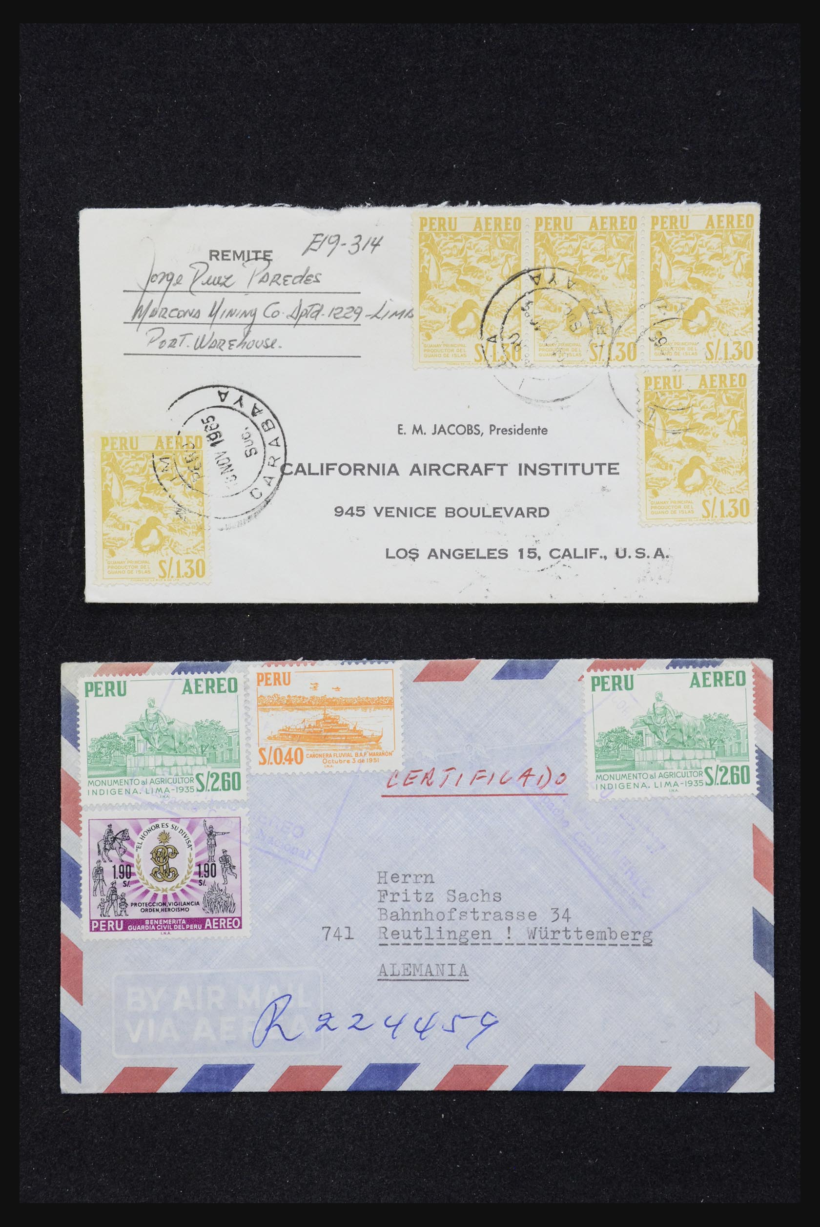 32109 022 - 32109 Peru covers 1934-1990.