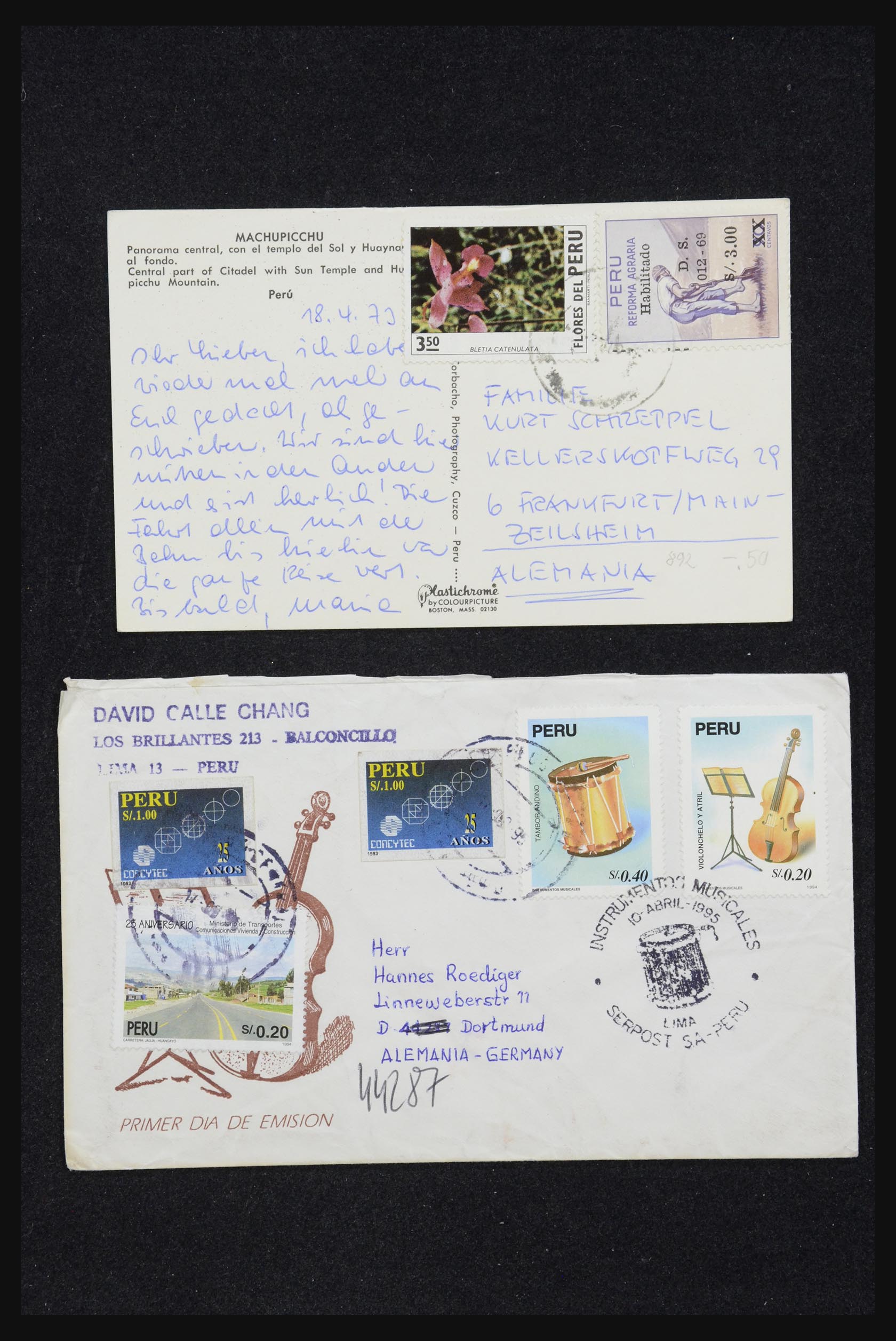 32109 026 - 32109 Peru brieven 1934-1990.