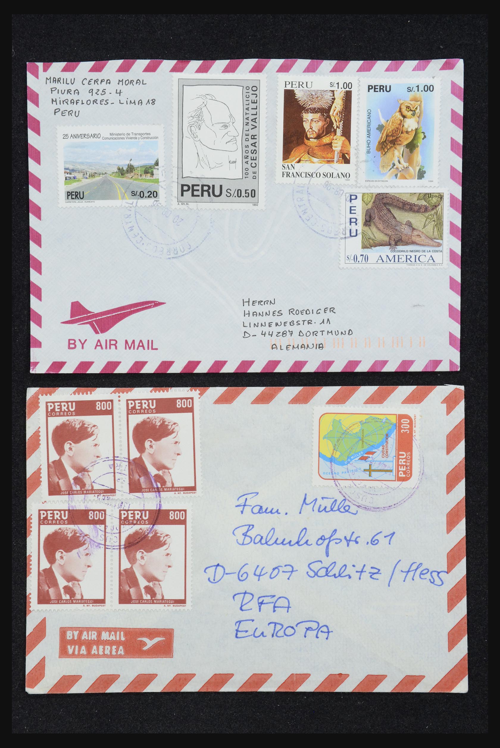 32109 028 - 32109 Peru covers 1934-1990.