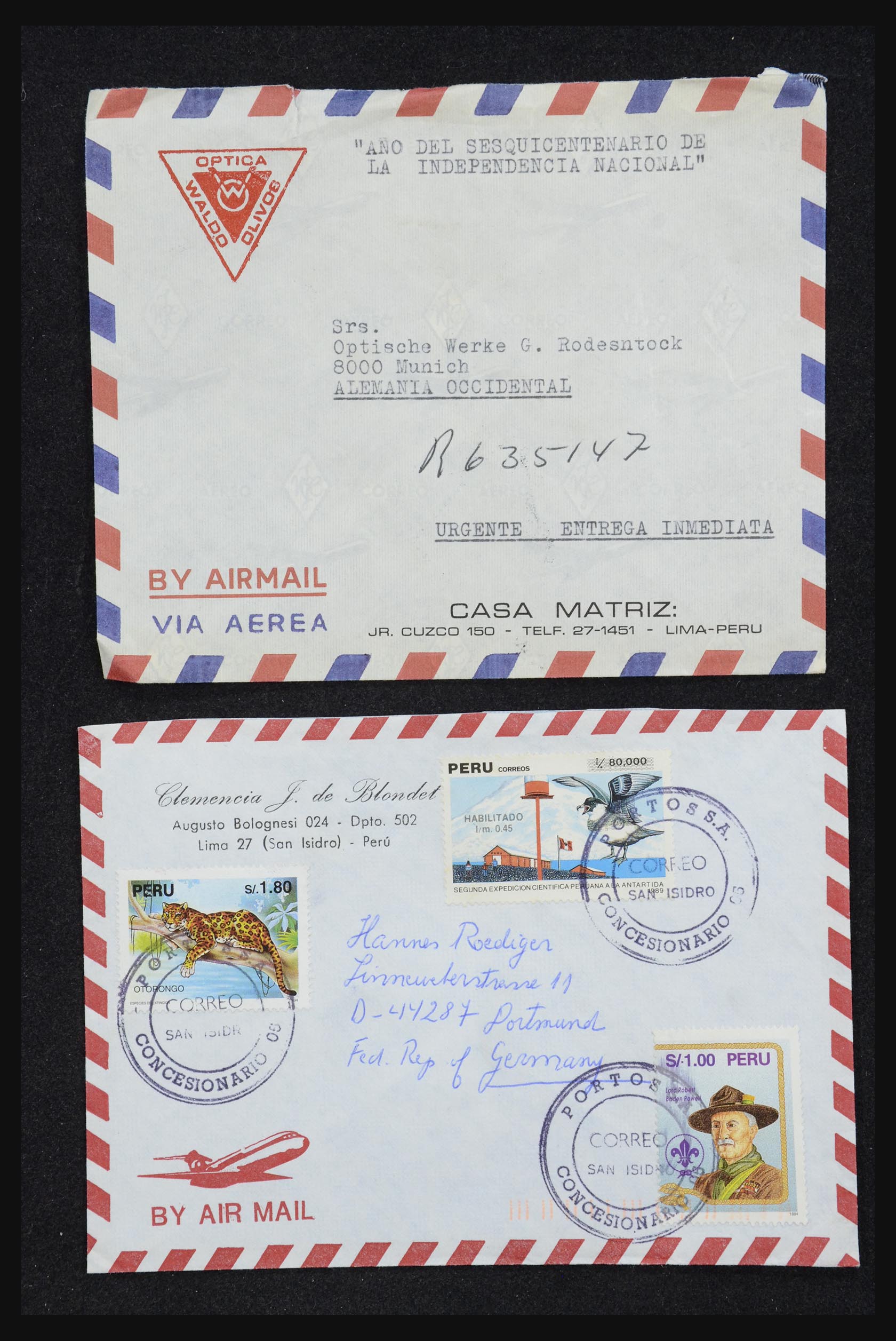 32109 032 - 32109 Peru brieven 1934-1990.