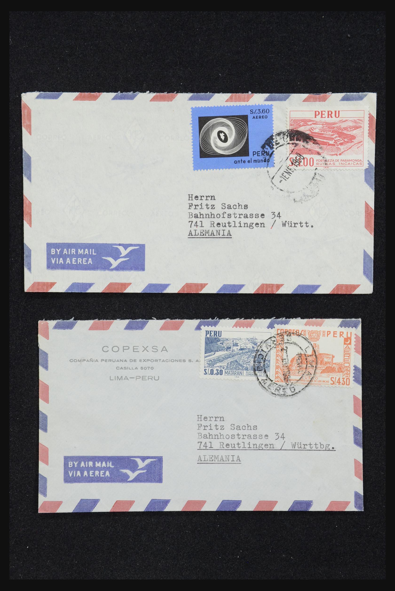 32109 034 - 32109 Peru covers 1934-1990.