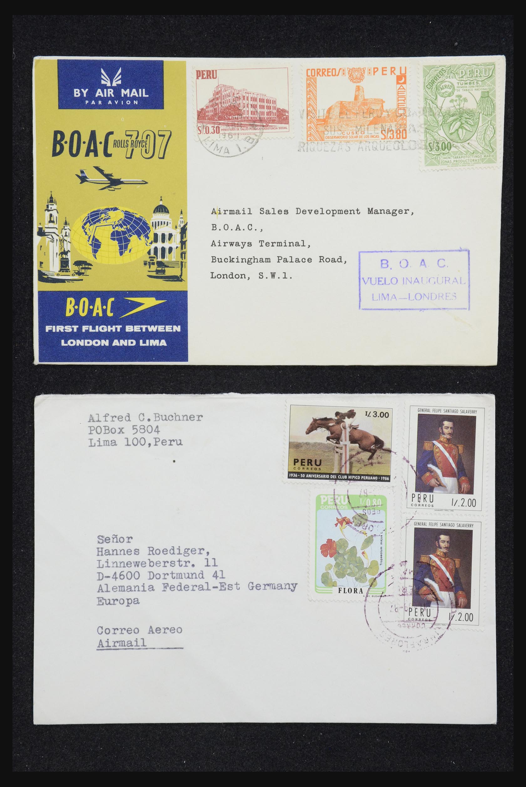 32109 049 - 32109 Peru brieven 1934-1990.