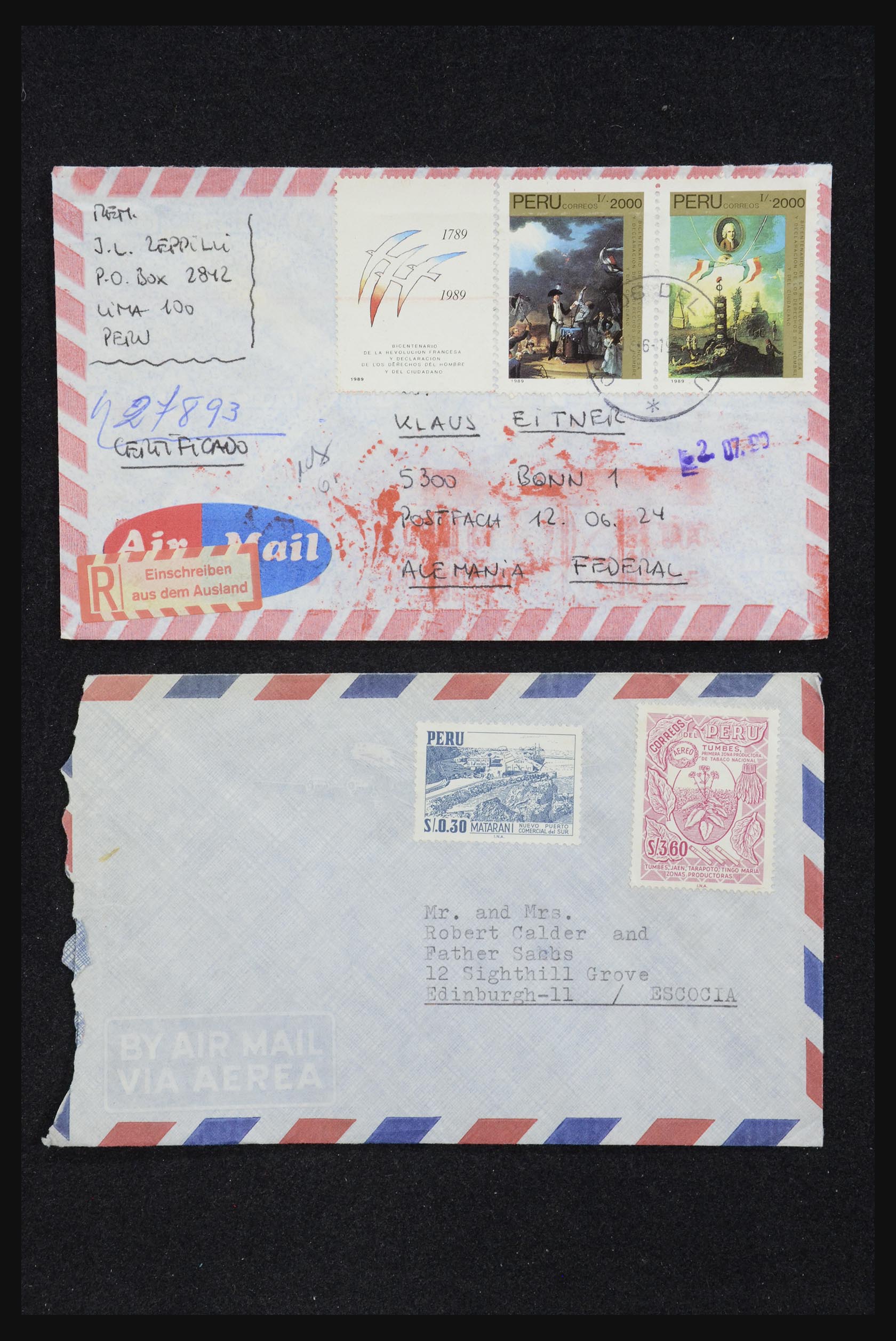 32109 052 - 32109 Peru brieven 1934-1990.