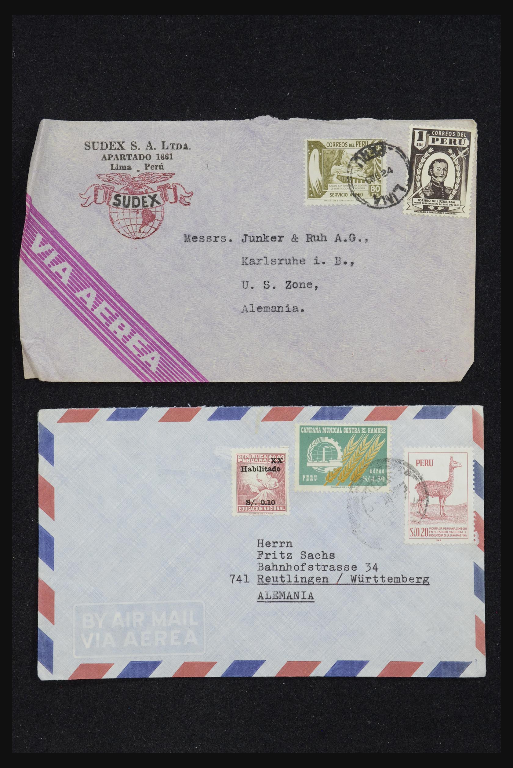 32109 058 - 32109 Peru brieven 1934-1990.