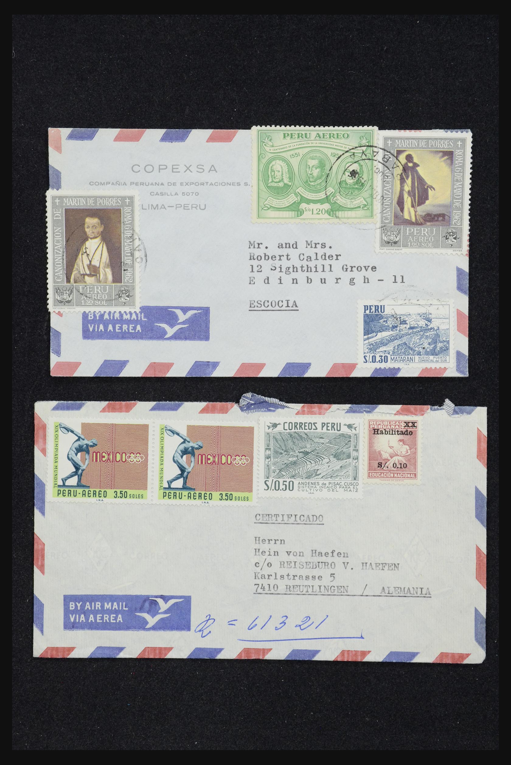 32109 059 - 32109 Peru brieven 1934-1990.