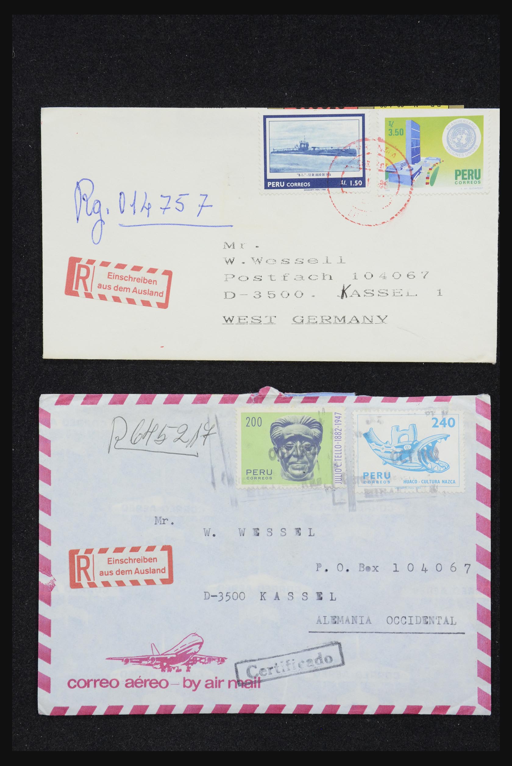 32109 070 - 32109 Peru brieven 1934-1990.