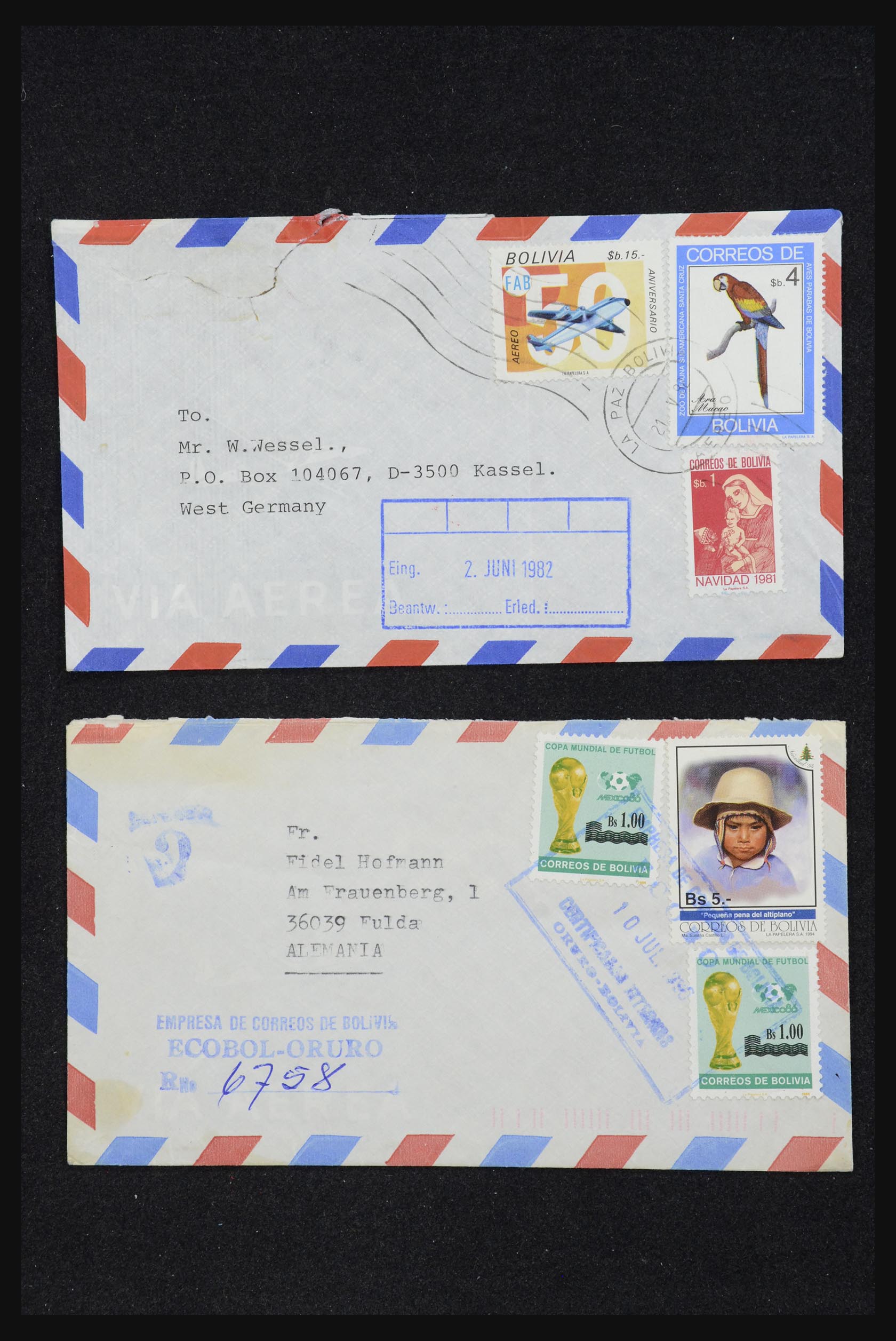 32109 077 - 32109 Peru brieven 1934-1990.