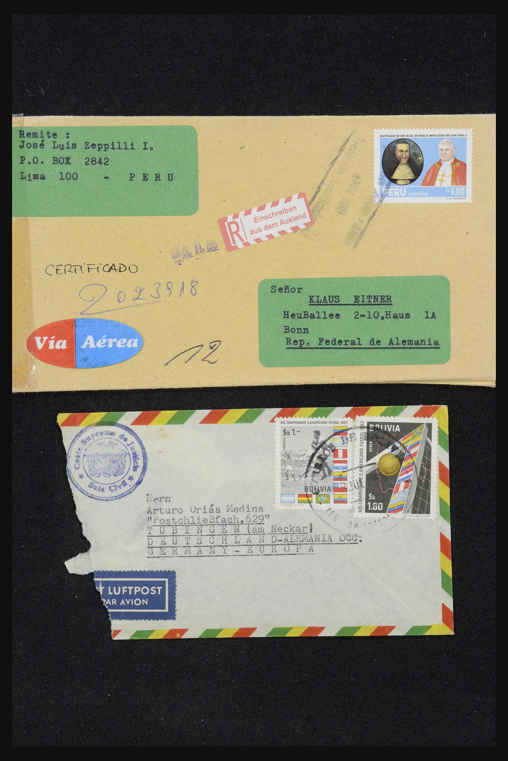 32109 098 - 32109 Peru brieven 1934-1990.