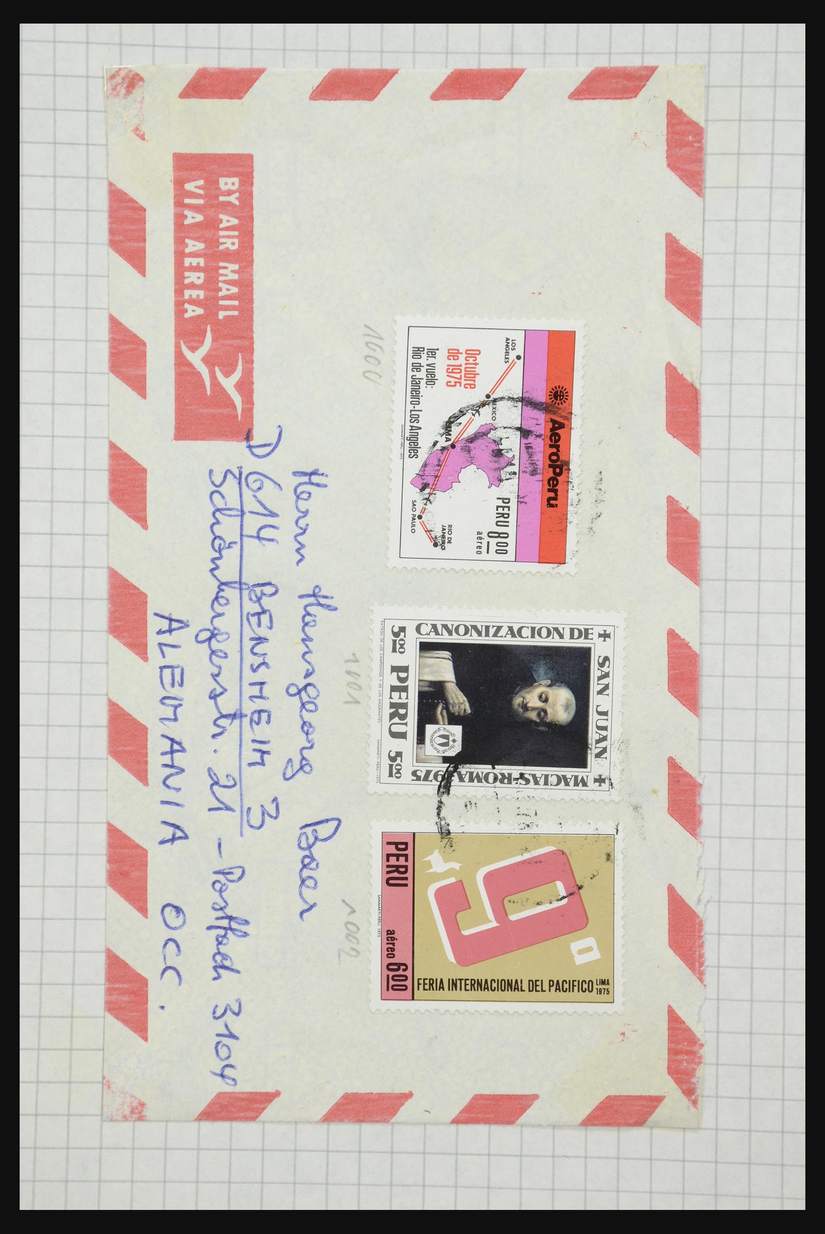 32109 925 - 32109 Peru brieven 1934-1990.