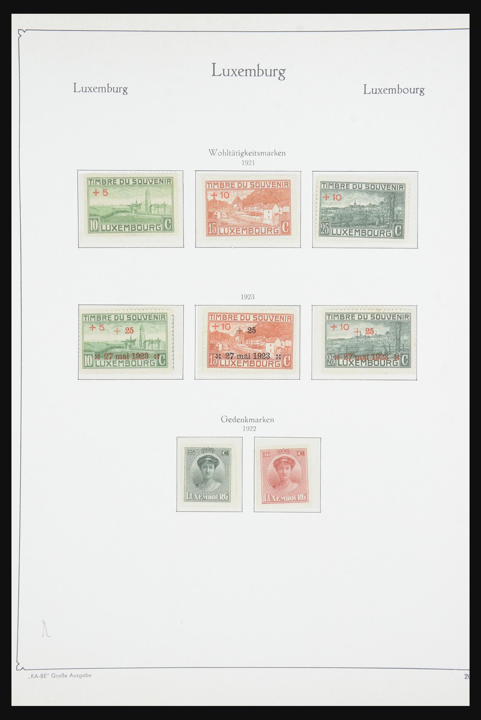 32119 011 - 32119 Luxembourg 1852-1973.