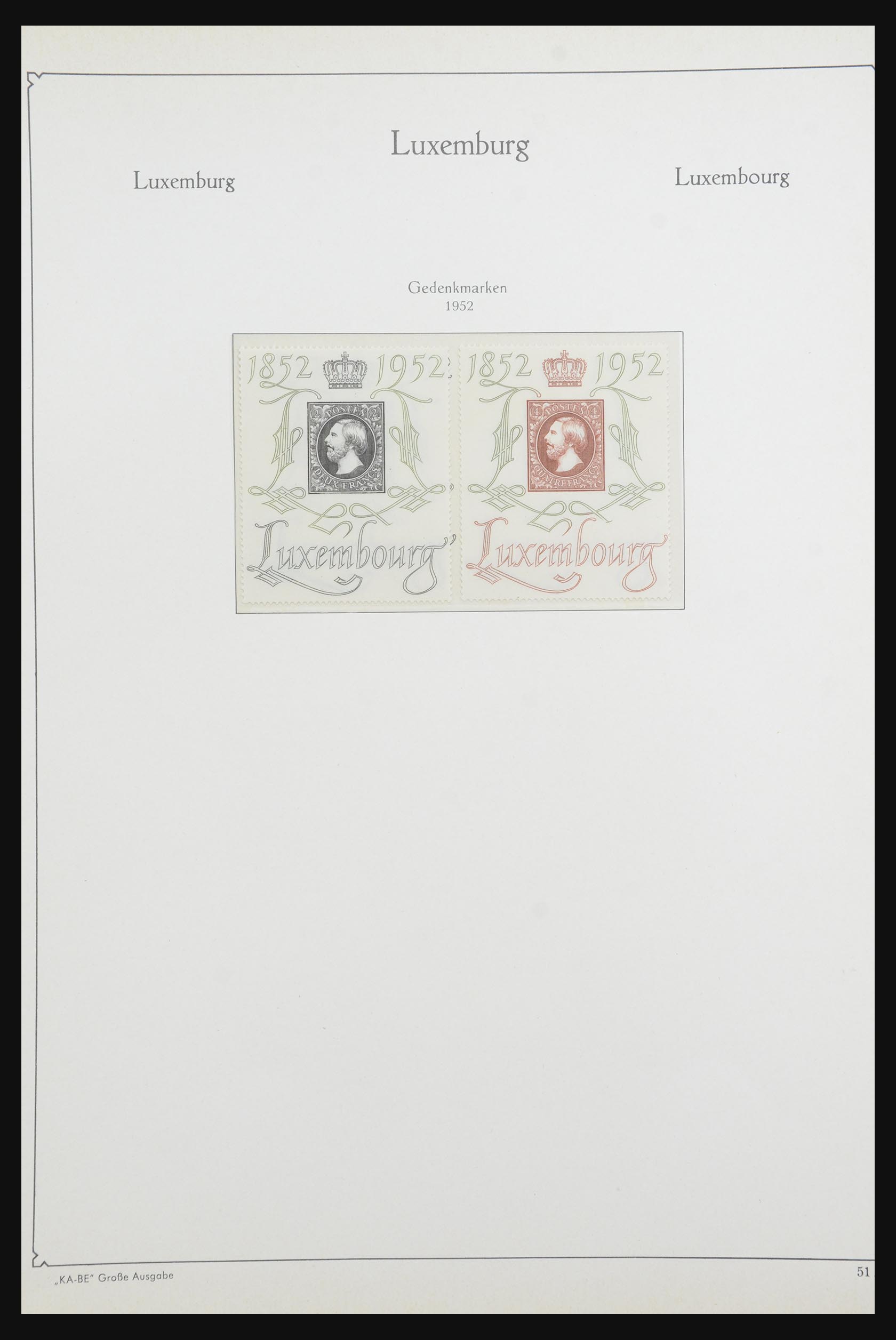 32119 041 - 32119 Luxemburg 1852-1973.