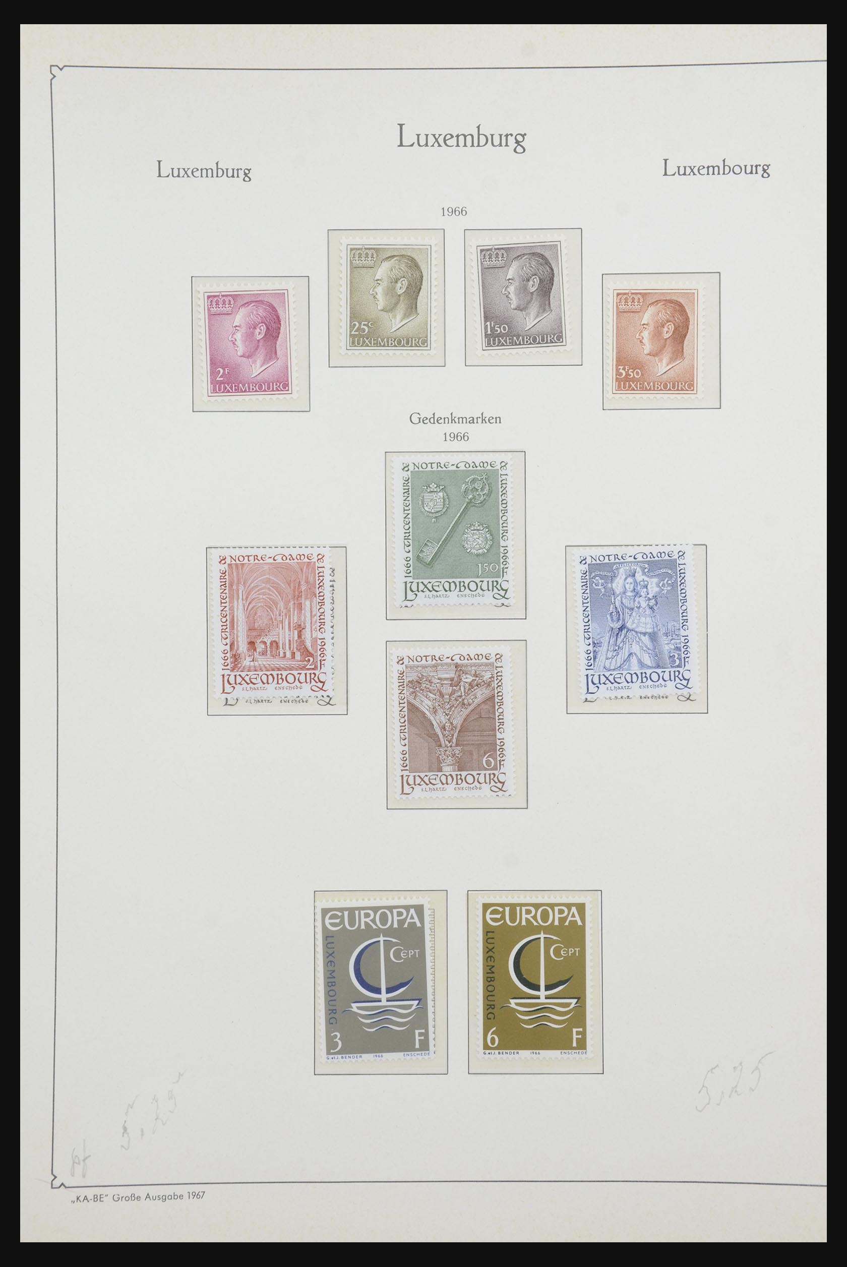 32119 066 - 32119 Luxembourg 1852-1973.