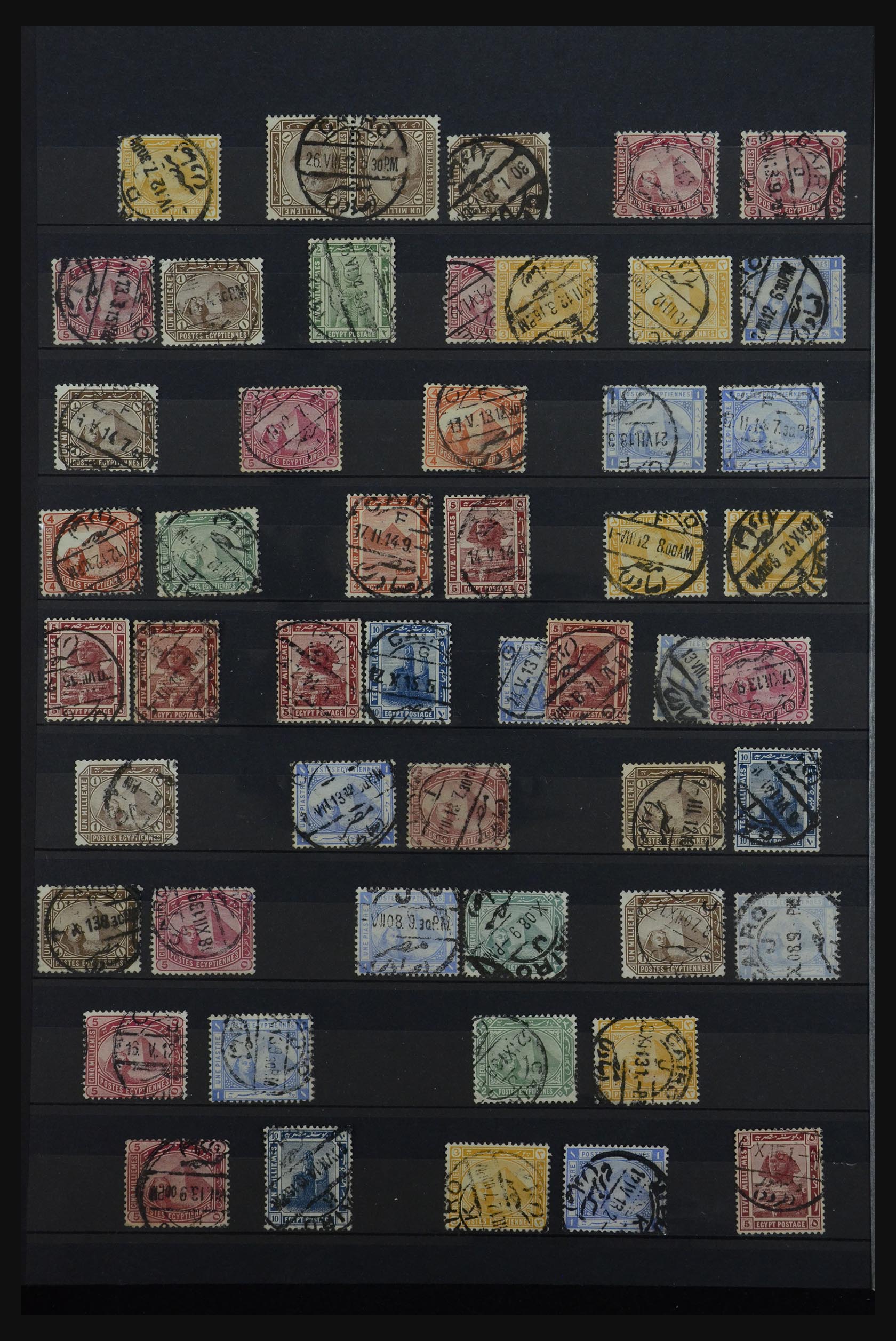 32123 202 - 32123 Egypte stempelverzameling 1867-1950.