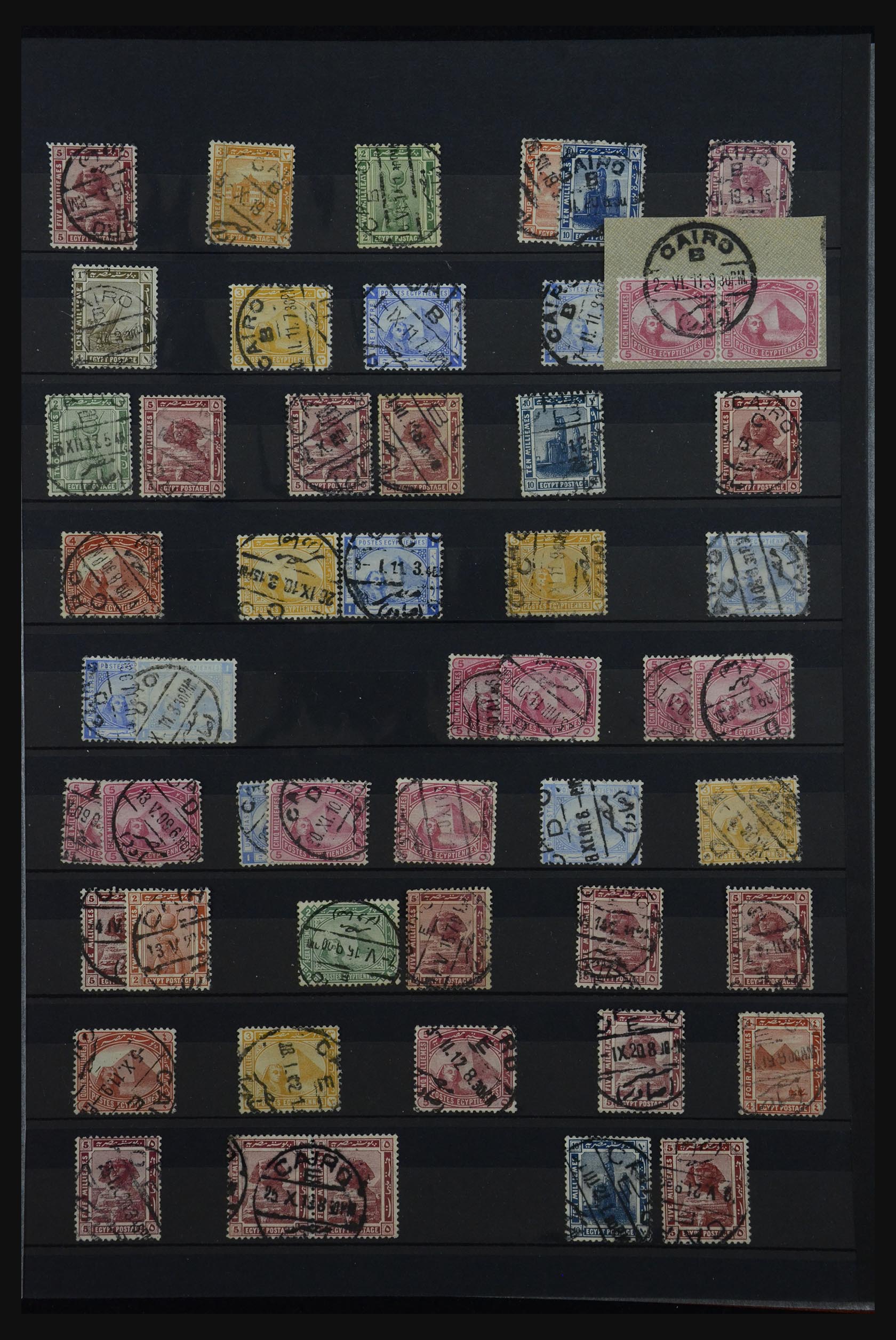 32123 207 - 32123 Egypte stempelverzameling 1867-1950.