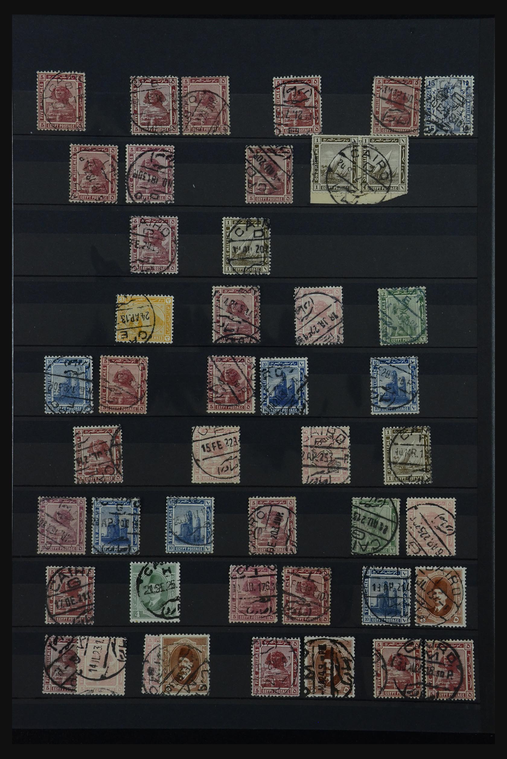 32123 211 - 32123 Egypte stempelverzameling 1867-1950.