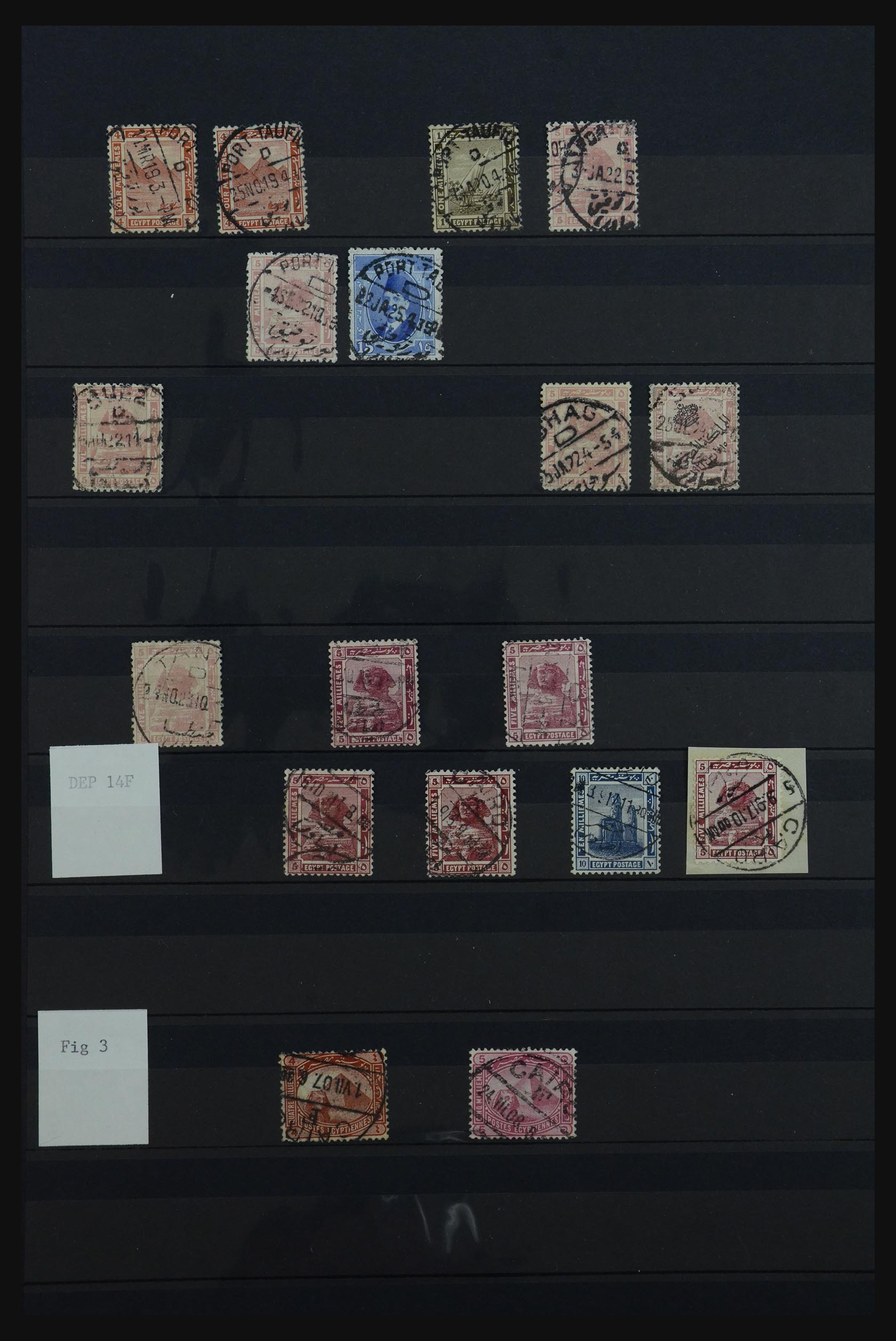 32123 212 - 32123 Egypte stempelverzameling 1867-1950.