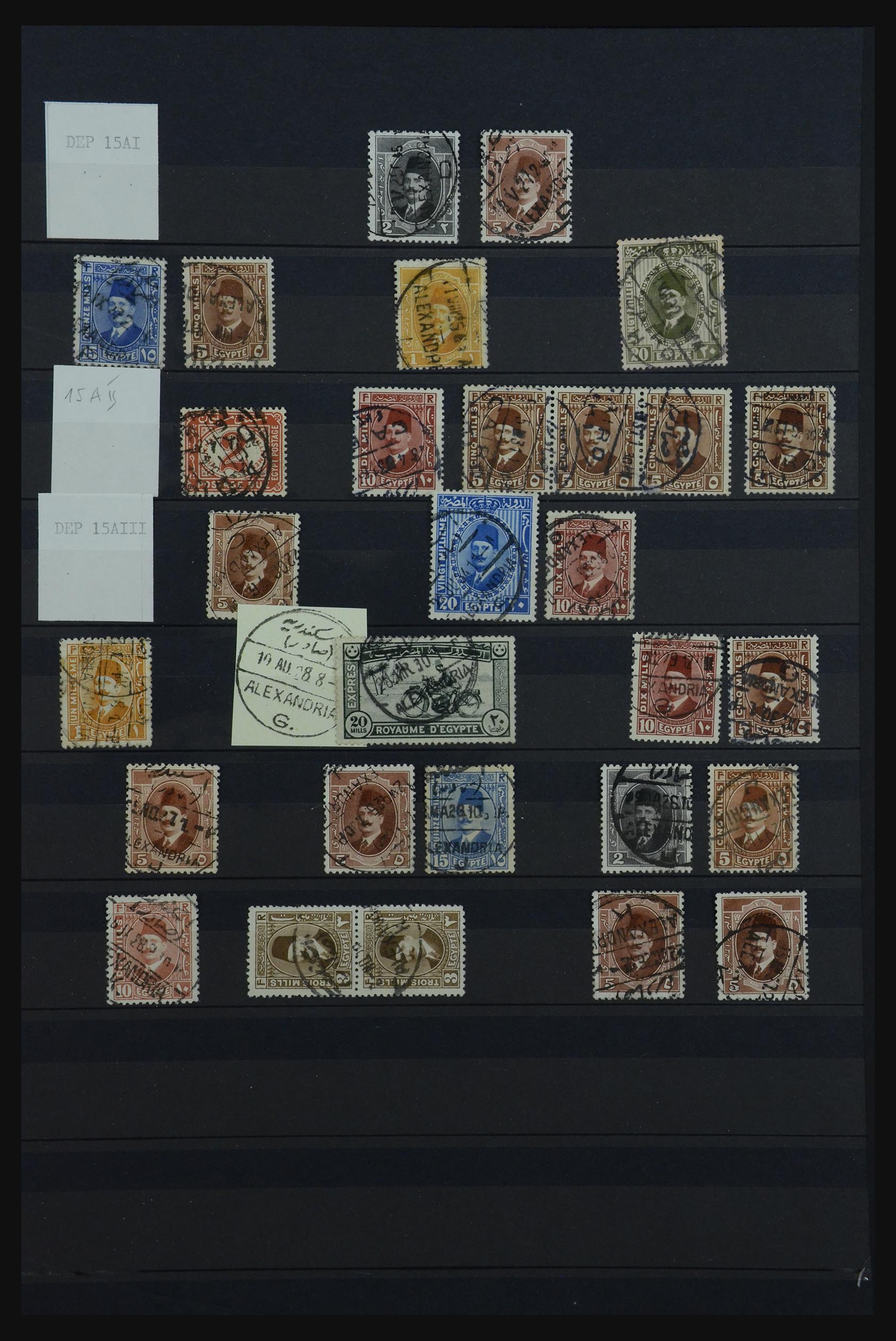 32123 213 - 32123 Egypte stempelverzameling 1867-1950.