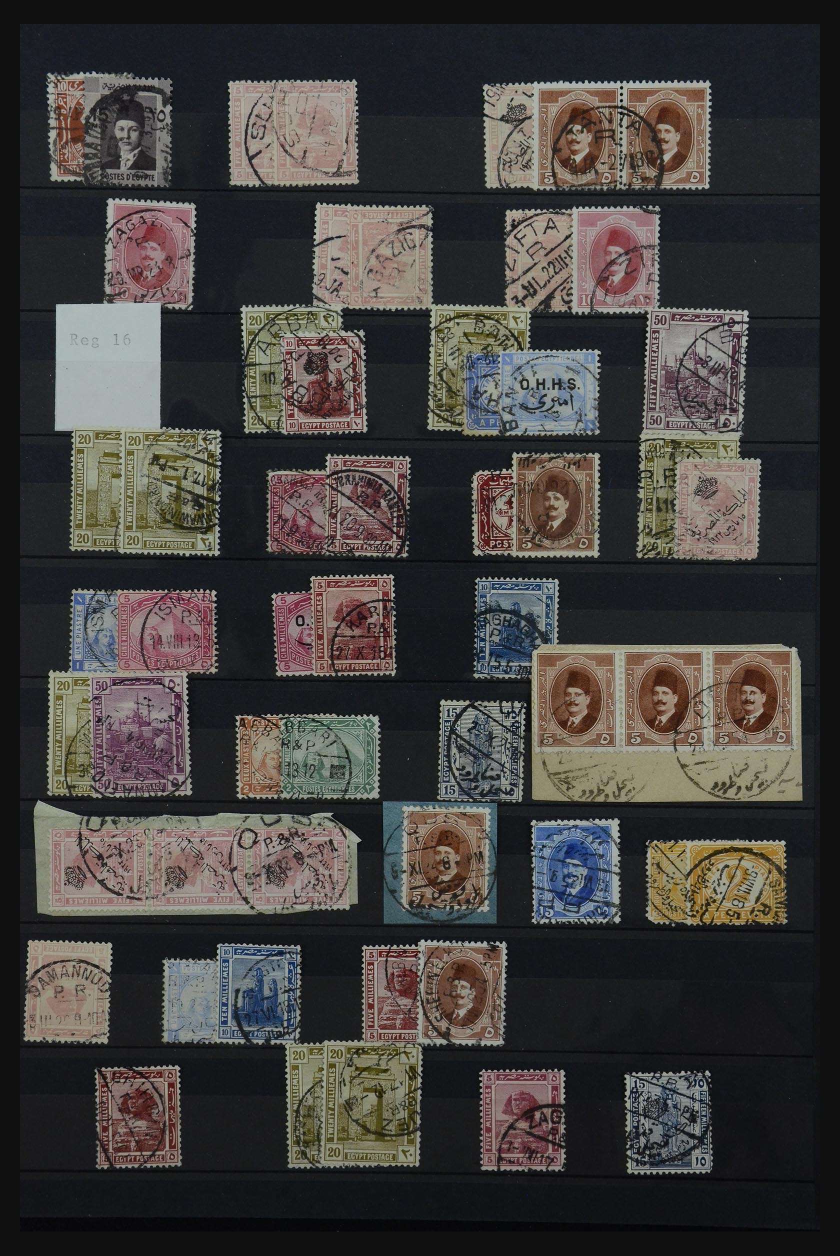 32123 249 - 32123 Egypte stempelverzameling 1867-1950.