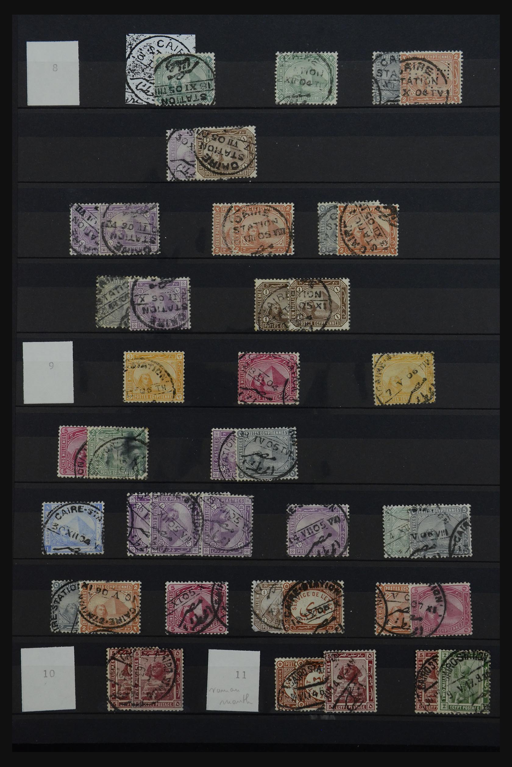 32123 272 - 32123 Egypte stempelverzameling 1867-1950.