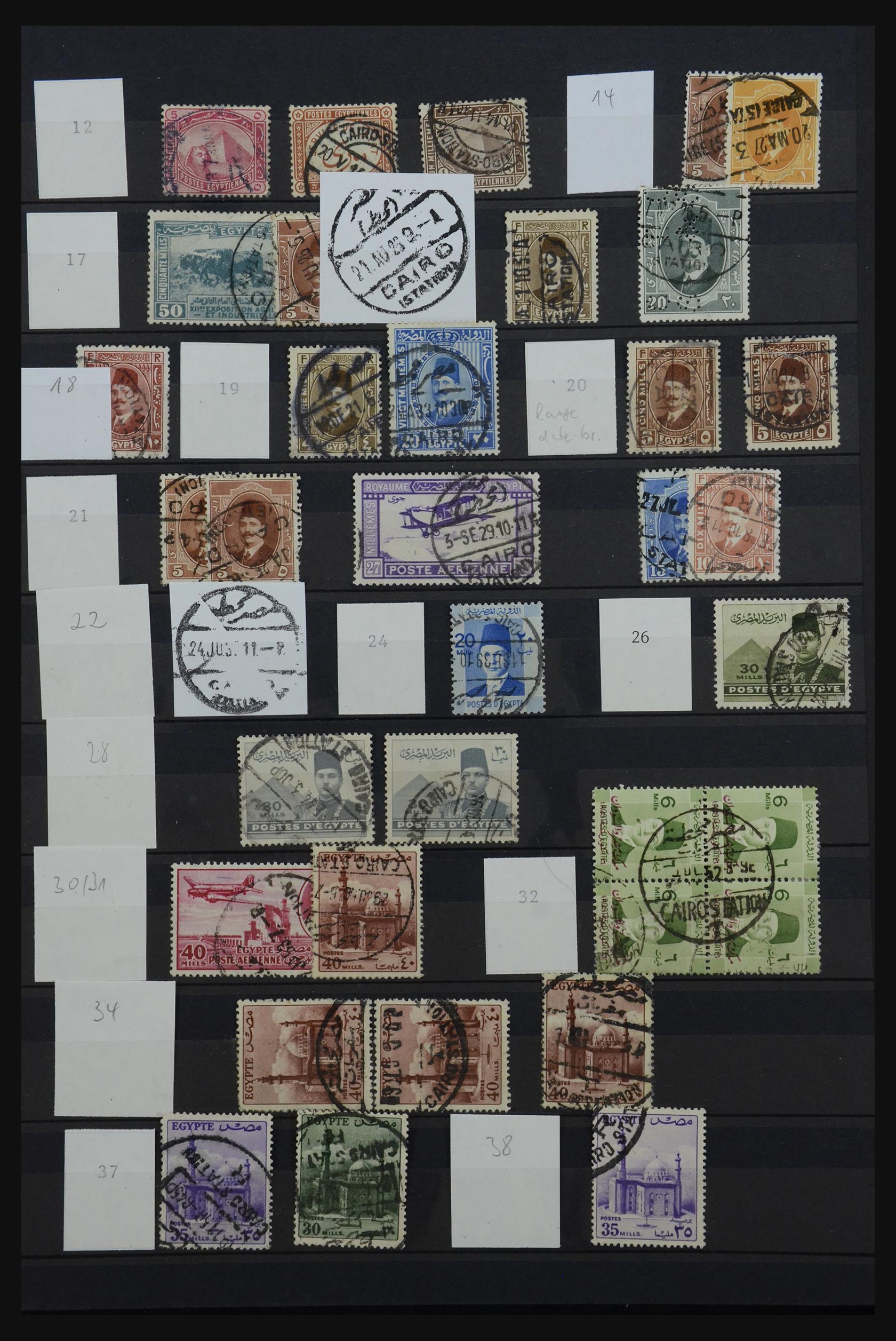 32123 273 - 32123 Egypt cancellations collection 1867-1950.