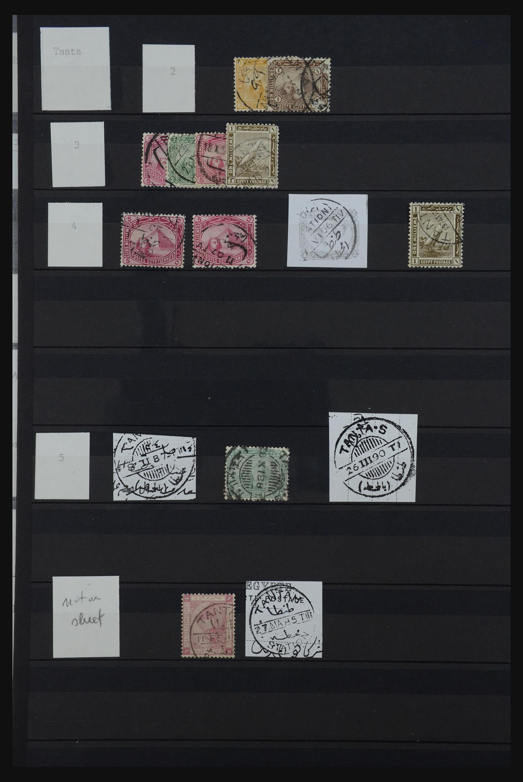 32123 278 - 32123 Egypte stempelverzameling 1867-1950.