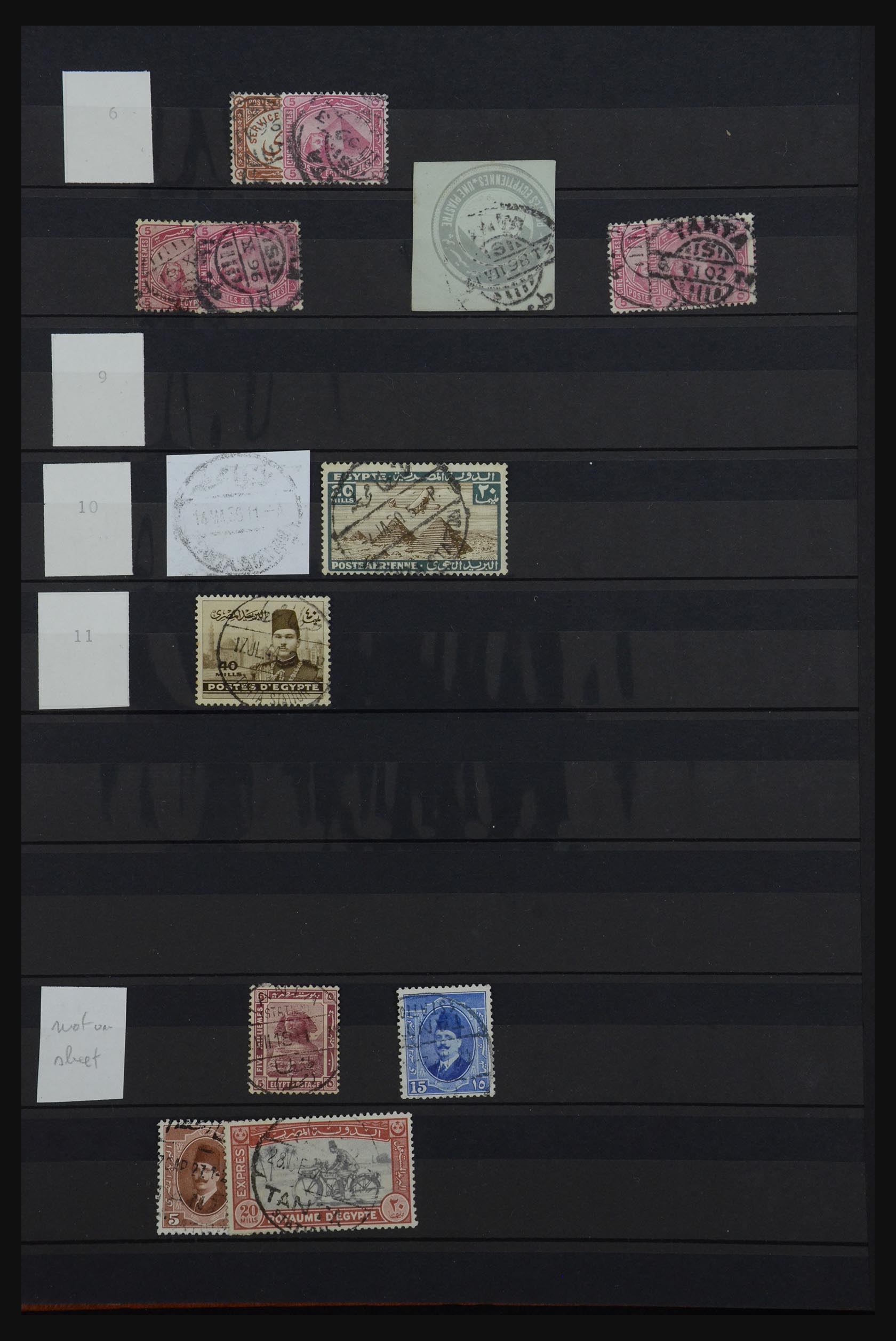 32123 279 - 32123 Egypte stempelverzameling 1867-1950.