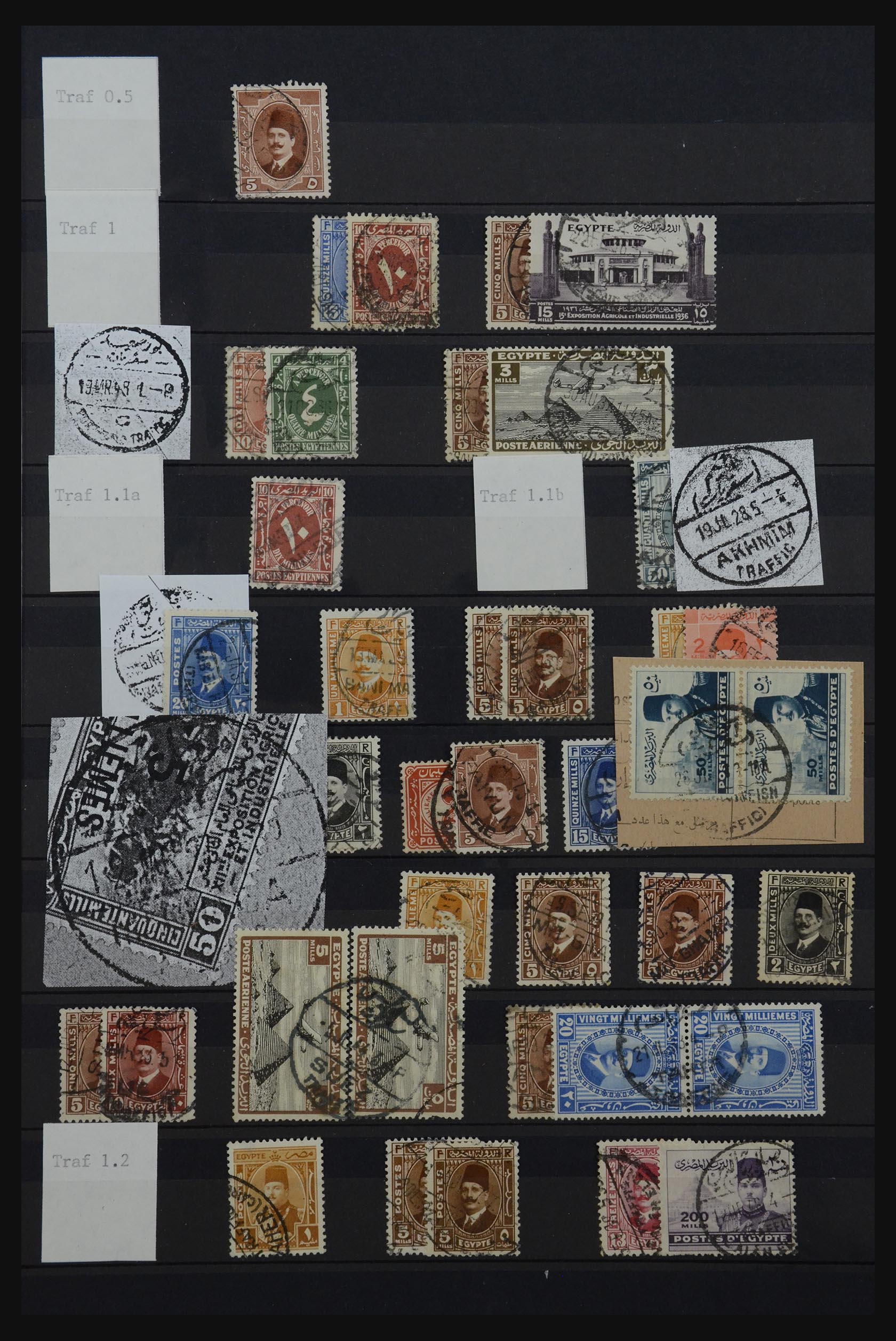 32123 281 - 32123 Egypte stempelverzameling 1867-1950.