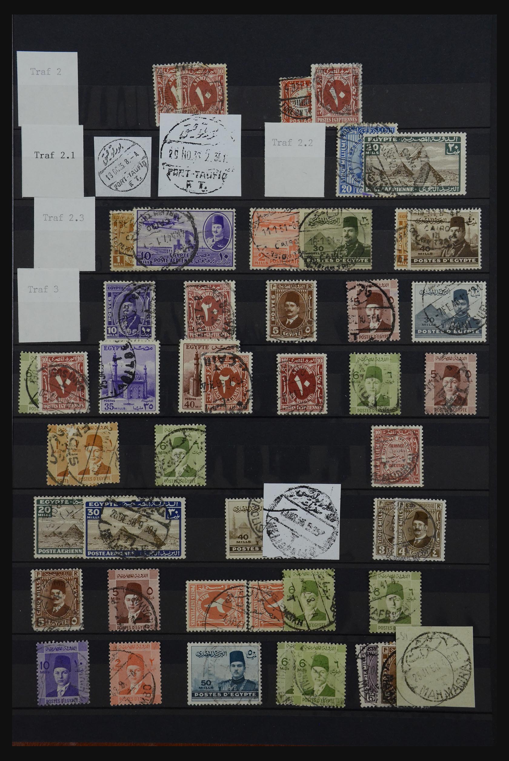 32123 283 - 32123 Egypt cancellations collection 1867-1950.