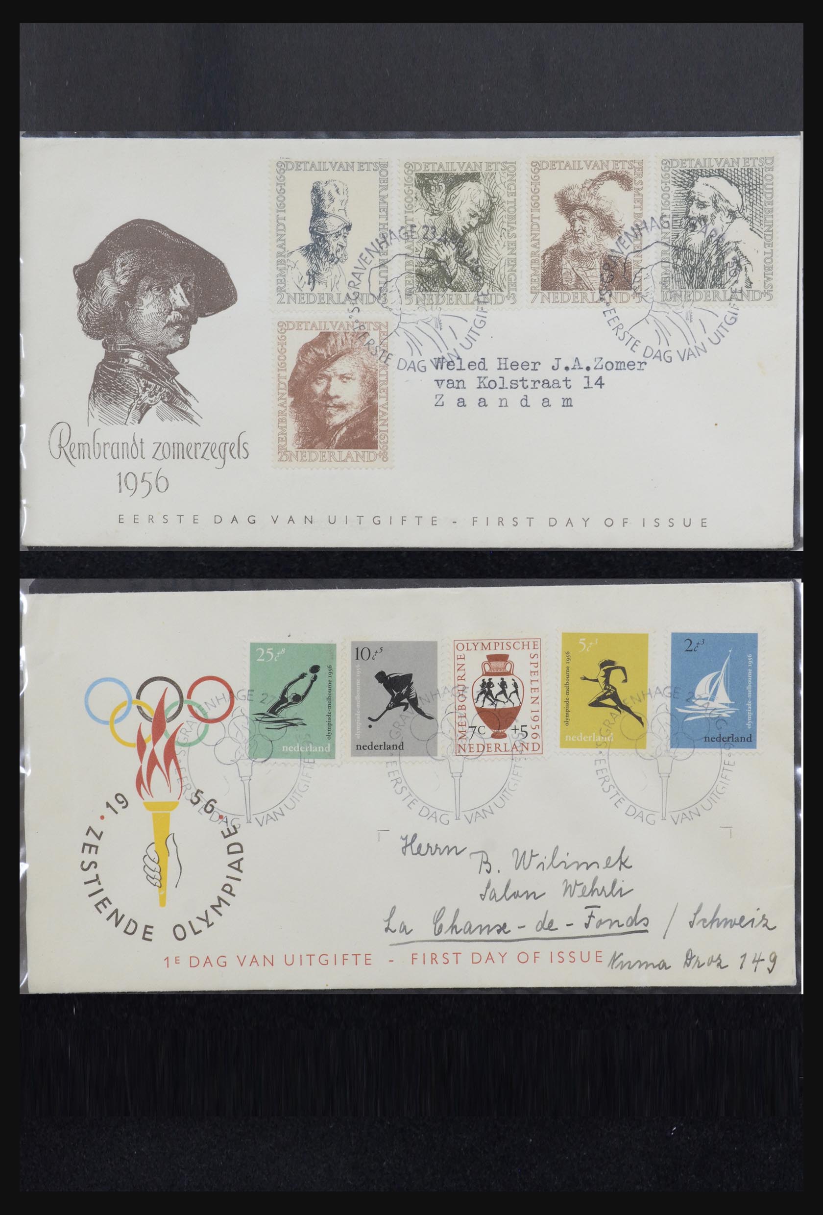 32147 001 - 32147 Netherlands FDC's 1956-2016!