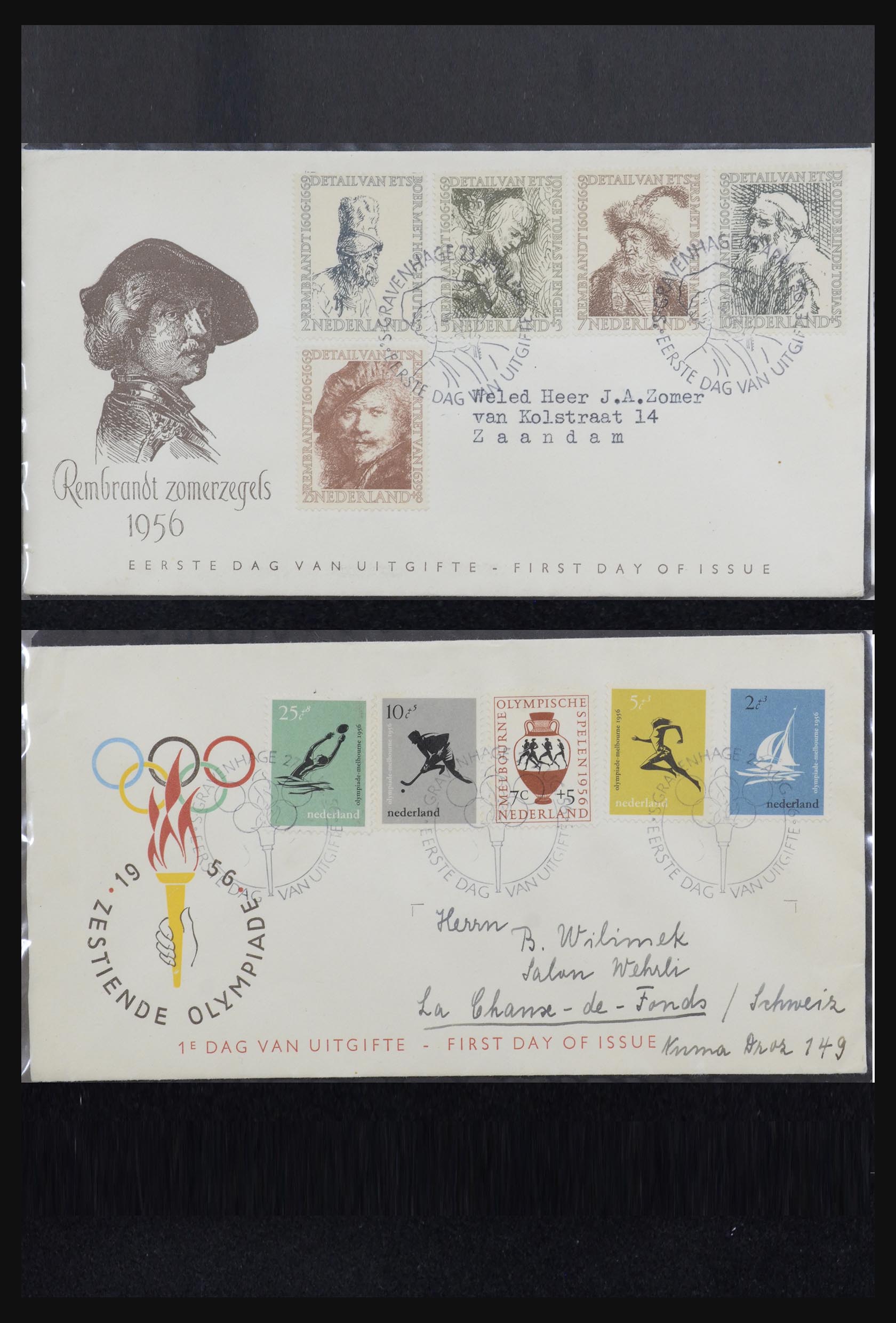 32147 001 - 32147 Nederland FDC's 1956-2016!