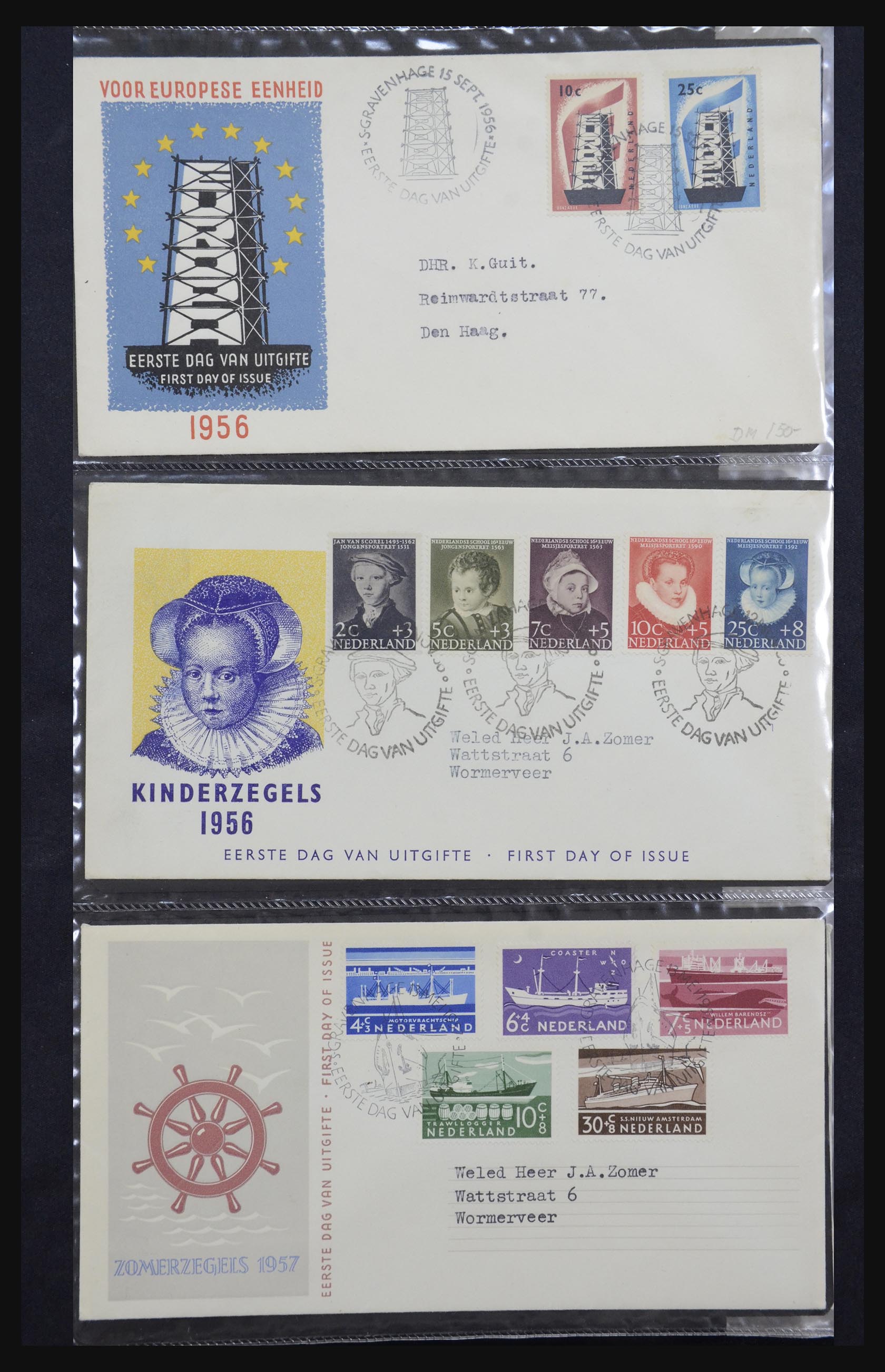 32147 002 - 32147 Nederland FDC's 1956-2016!