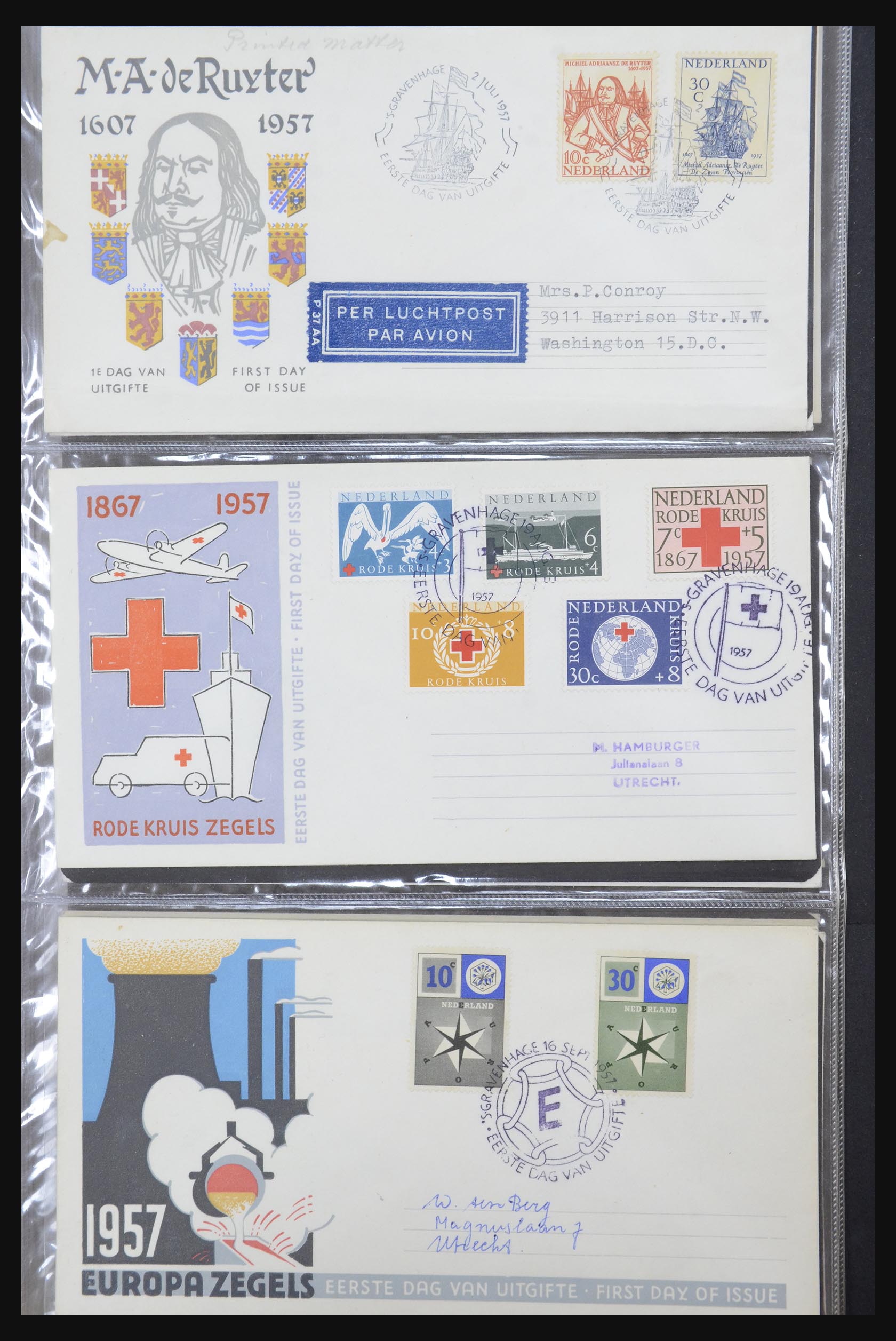 32147 003 - 32147 Netherlands FDC's 1956-2016!