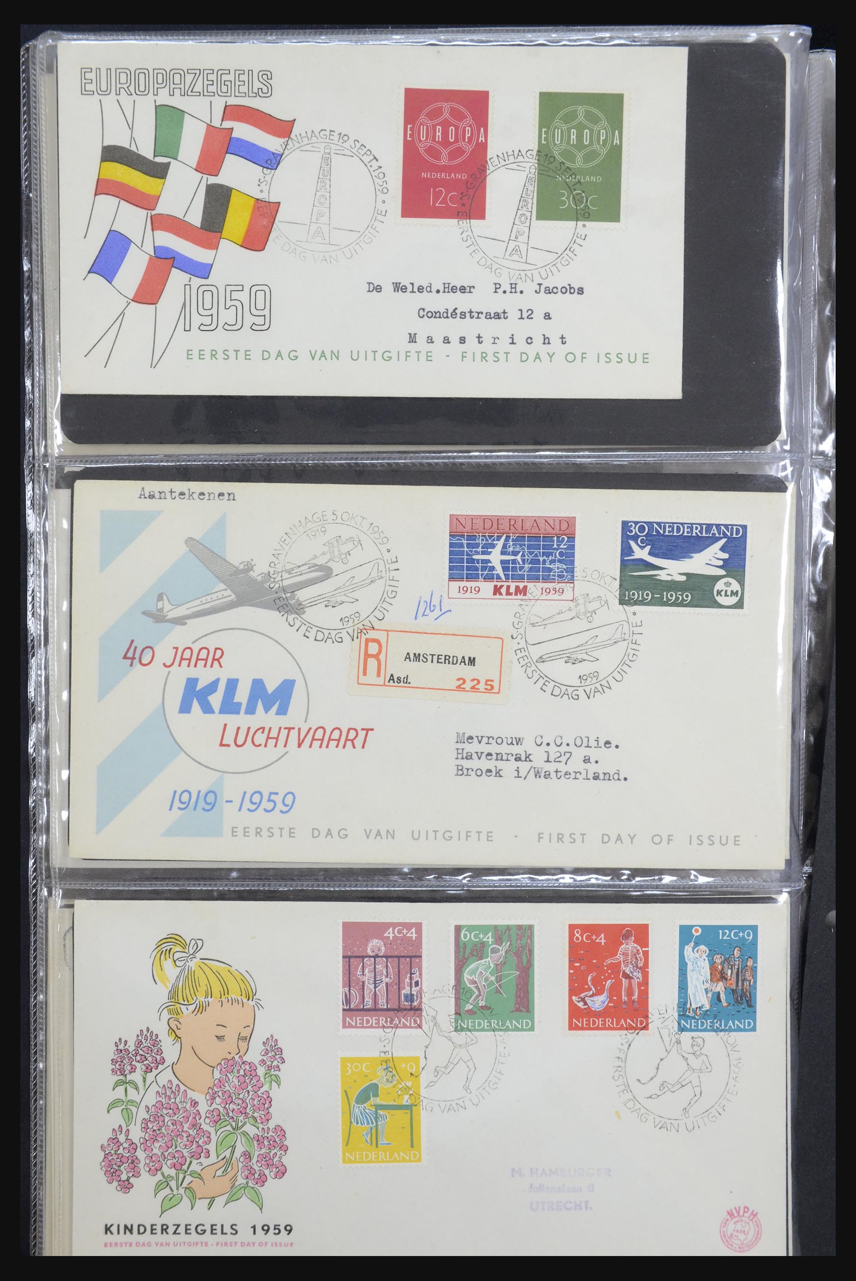 32147 006 - 32147 Netherlands FDC's 1956-2016!