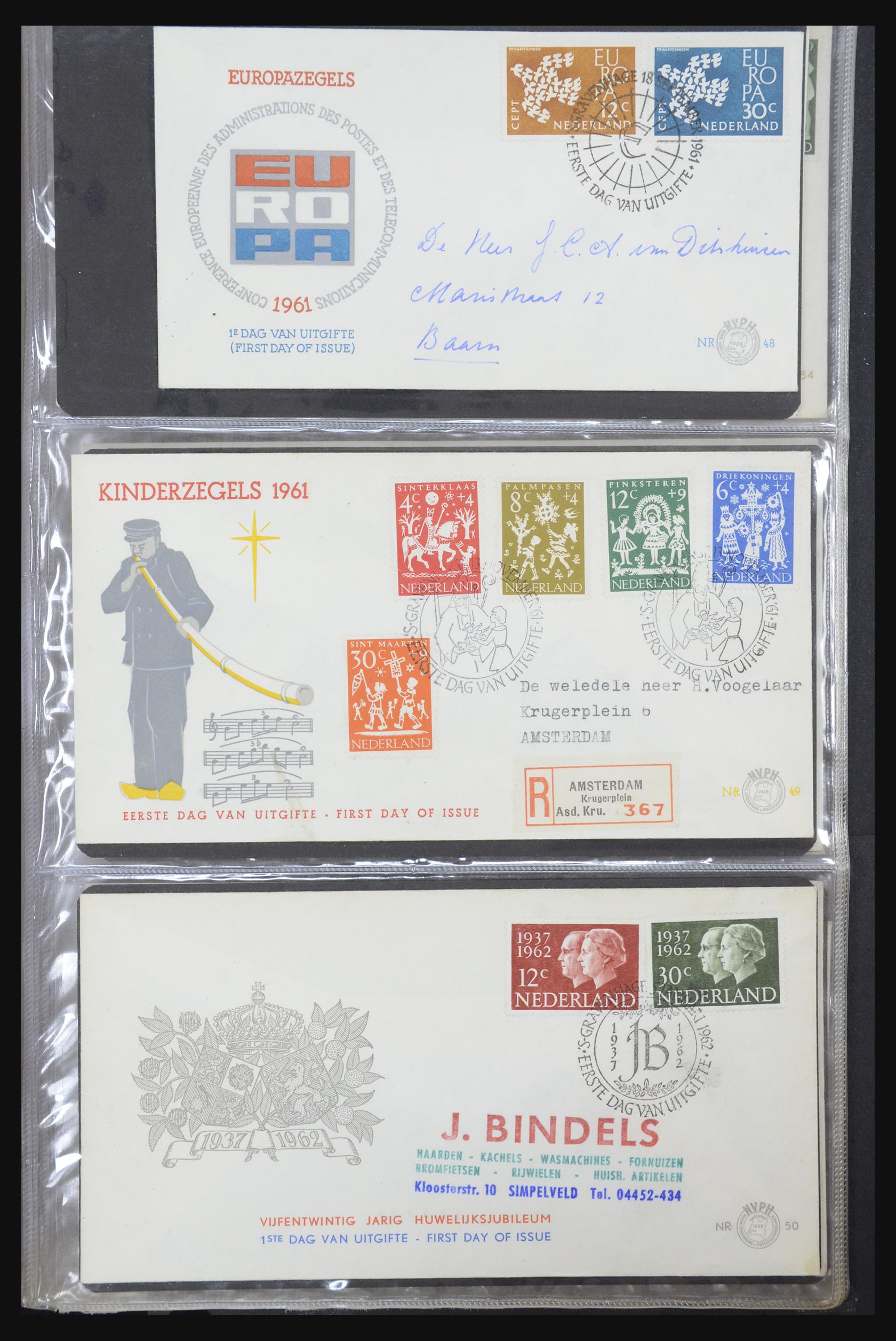 32147 009 - 32147 Netherlands FDC's 1956-2016!